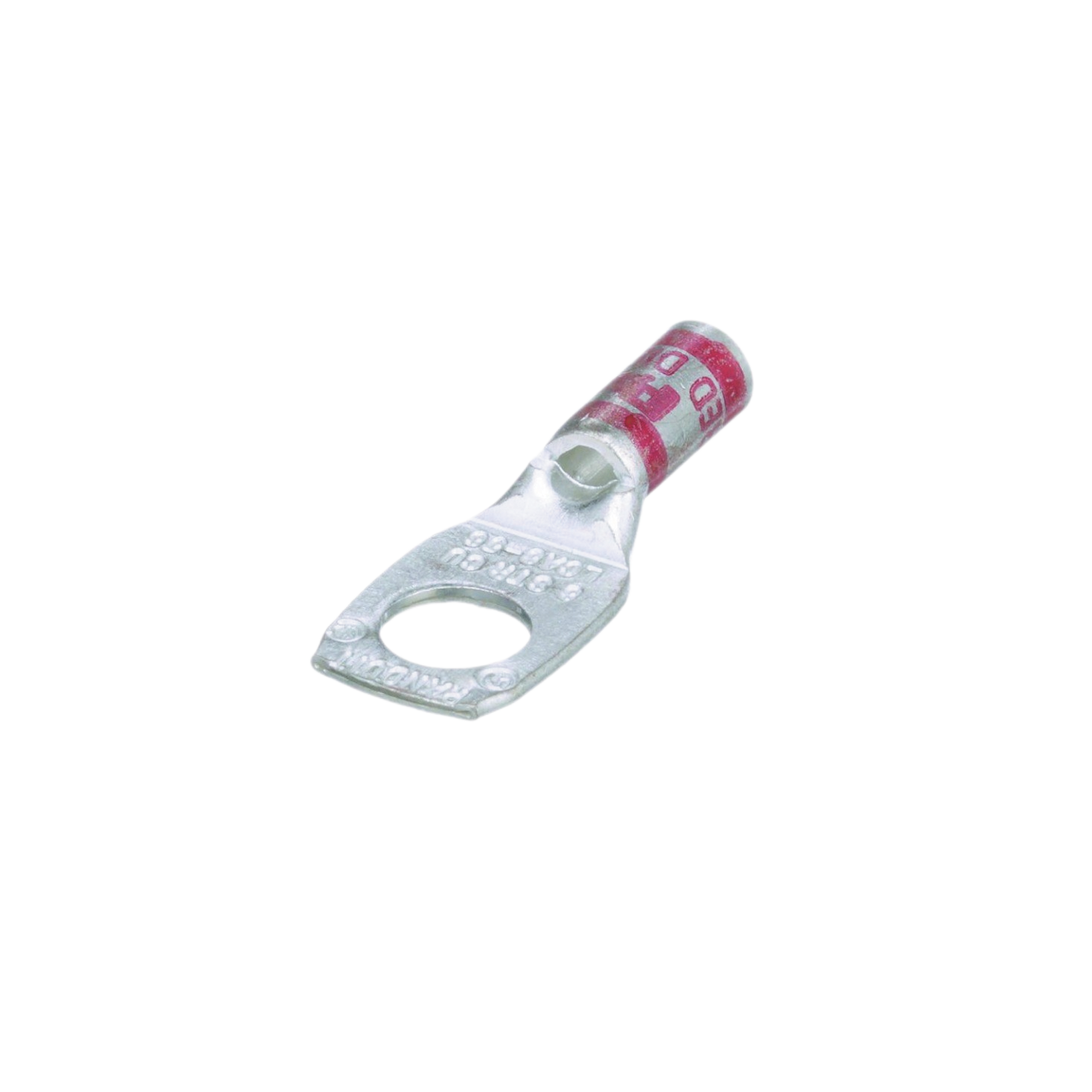 Zapata de compresión LCA8-56-L para cal. 8 Awg, Barreno para tornillo prisionero de 5/16, 1 Pz