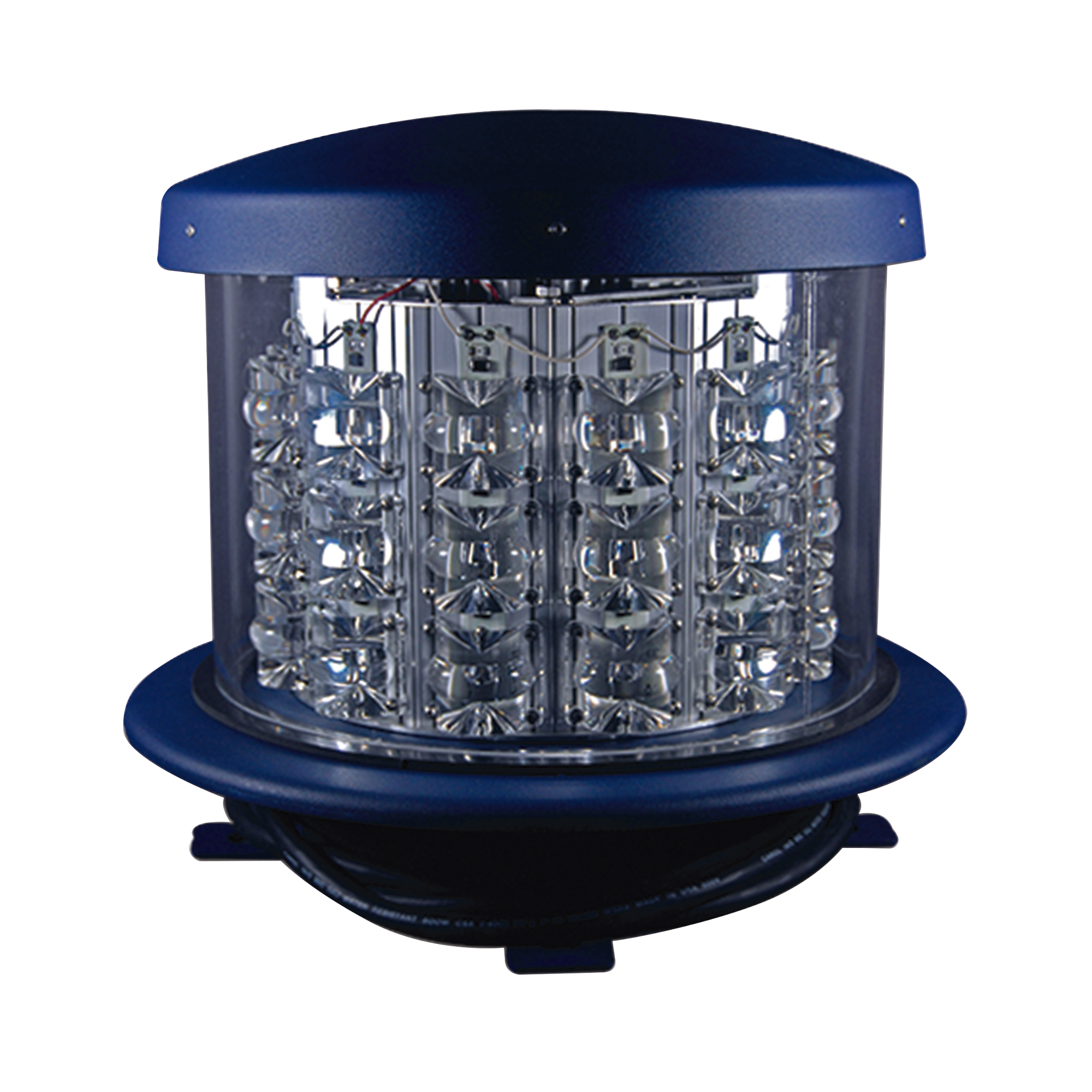 Luz de Obstáculo LED Intensidad Media FAA L-864 / LED Rojo 2000 CD / 120-240 VAC / 360° Cobertura Horizontal / 3° Haz Vertical / NEMA 4X / Para Torres 46-107 m / Certificación FAA e ICAO