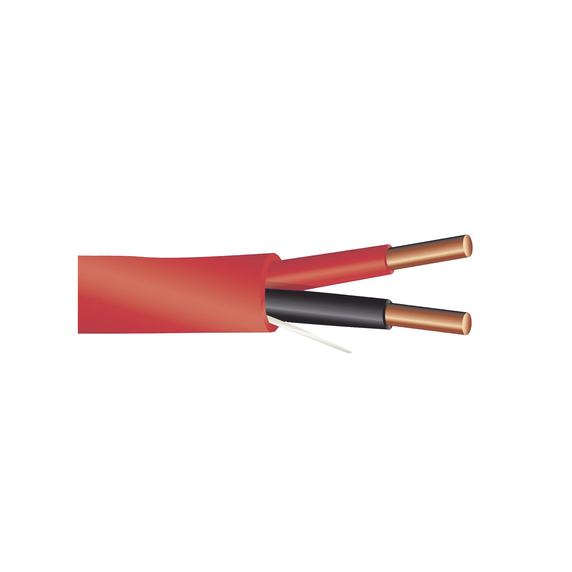 Alambre de Alarma contra Incendios - Bobina de 305 Metros (1000 Pies): 2 x 14 AWG, Rojo, Tipo FPLR, (UL) FT4, Ideal para Sistemas de Detección y Evacuación de Incendios