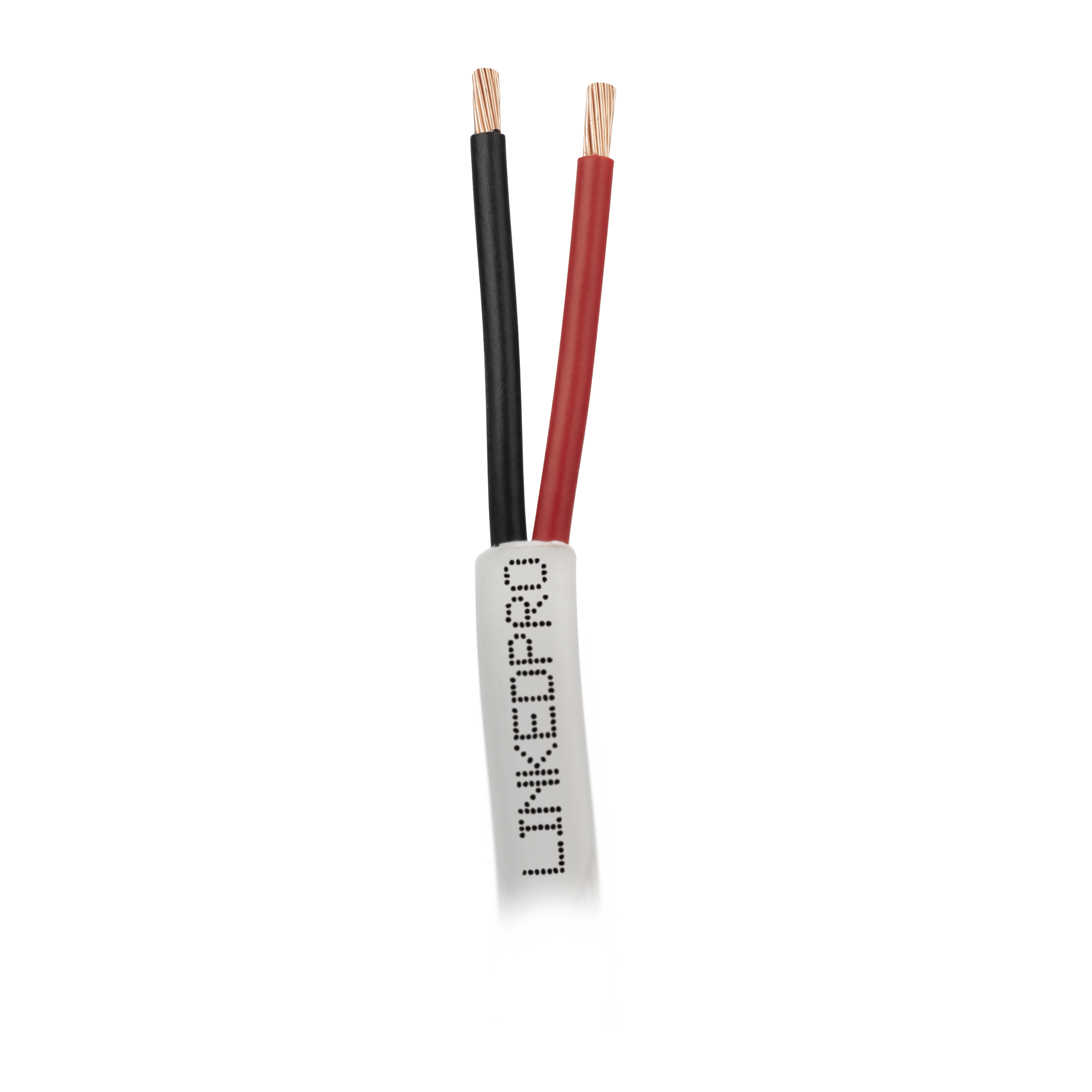 Bobina de Cable 305 Metros (1000 Pies) / Alambre de Cobre 2 x 16 AWG / Color Blanco / CMR / Para Sistemas de Seguridad y Alarmas