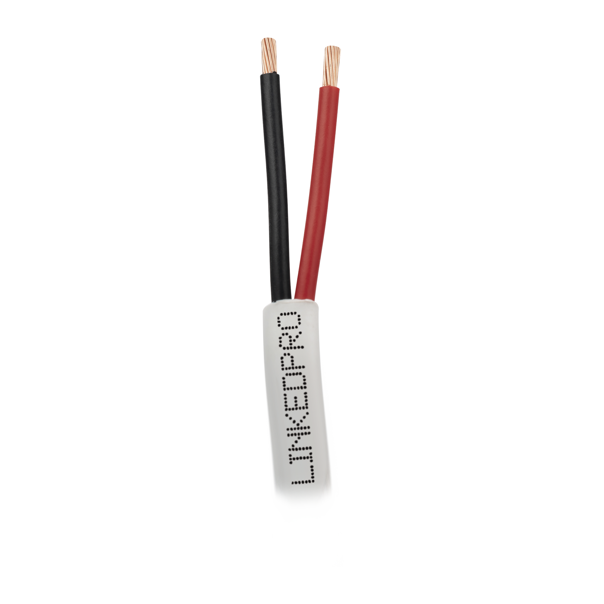 Bobina de 305 Metros (1000 Pies) / Alambre de Cobre 2 x 18 AWG / Color Blanco / CM / Para Sistemas de Seguridad y Alarmas