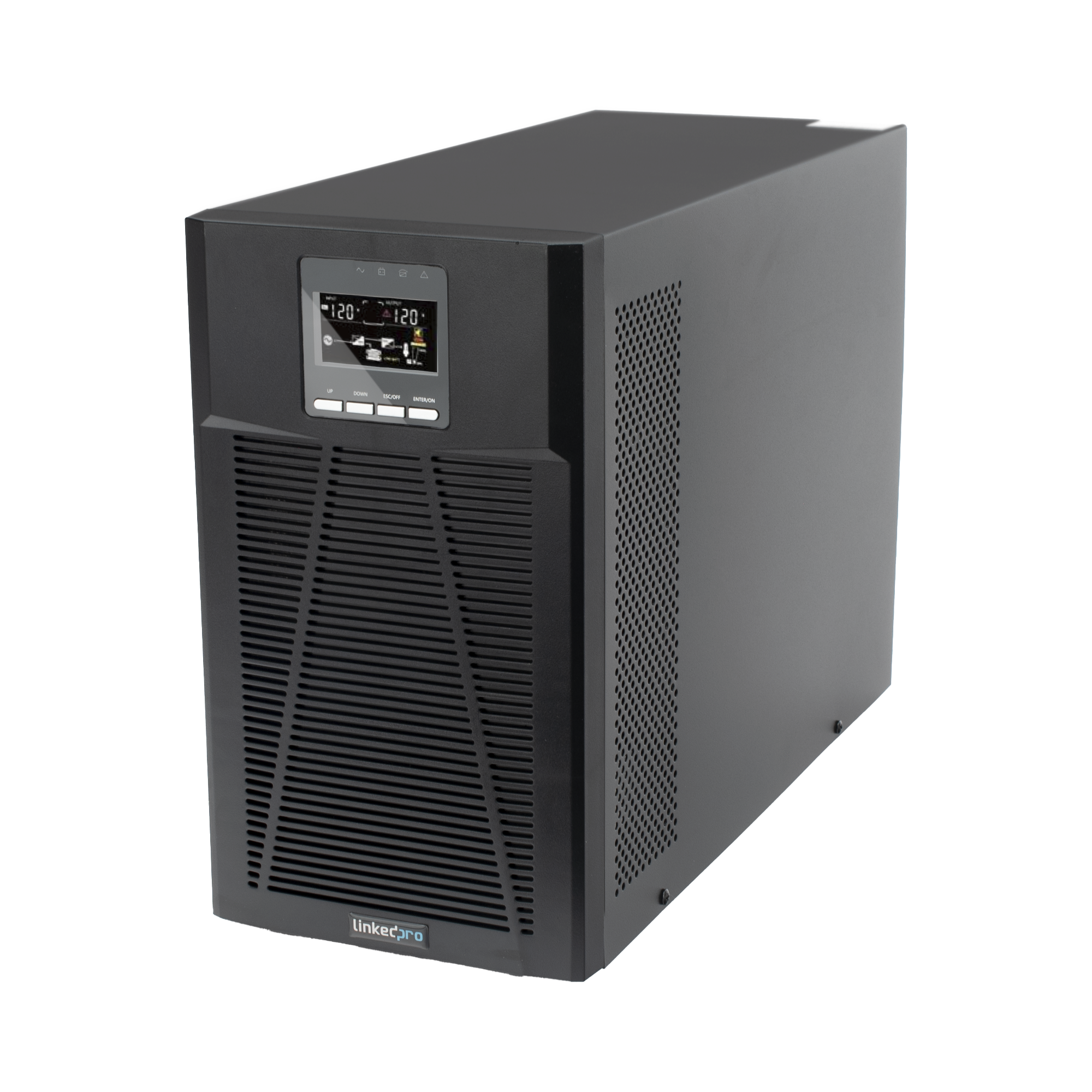 UPS 2000VA/1800W Online Doble Conversión /Pantalla LCD / 4 tomas 5-15R / Regulación de Voltaje / Protección RJ45