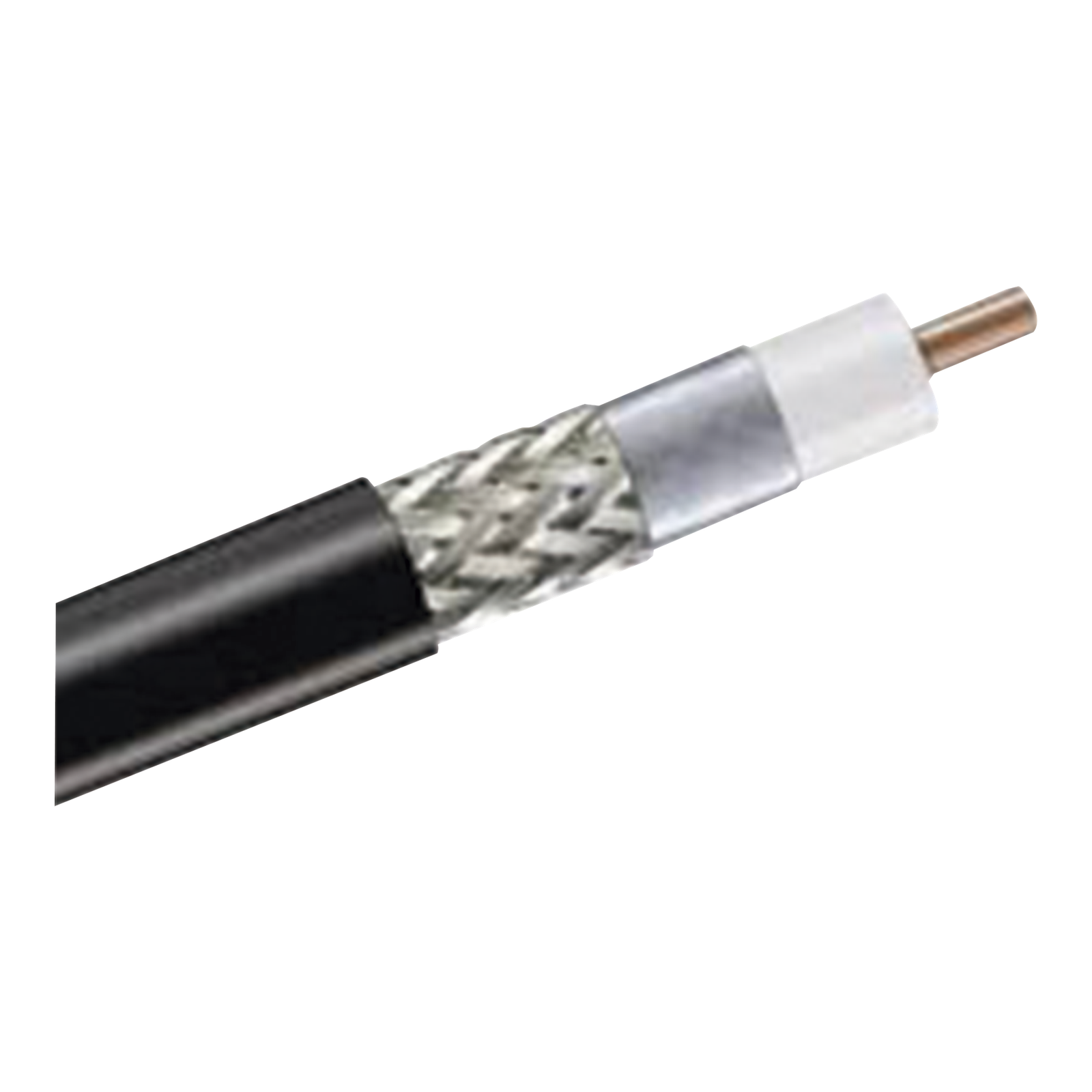 Carrete de 305 Metros (1000 Pies) de Cable Coaxial Tipo RG-8 50 Ohms C/Conductor de Aluminio Recubierto de Cobre EstaÑado y Malla D/ de Aluminio Recubierto Cobre EstaÑado