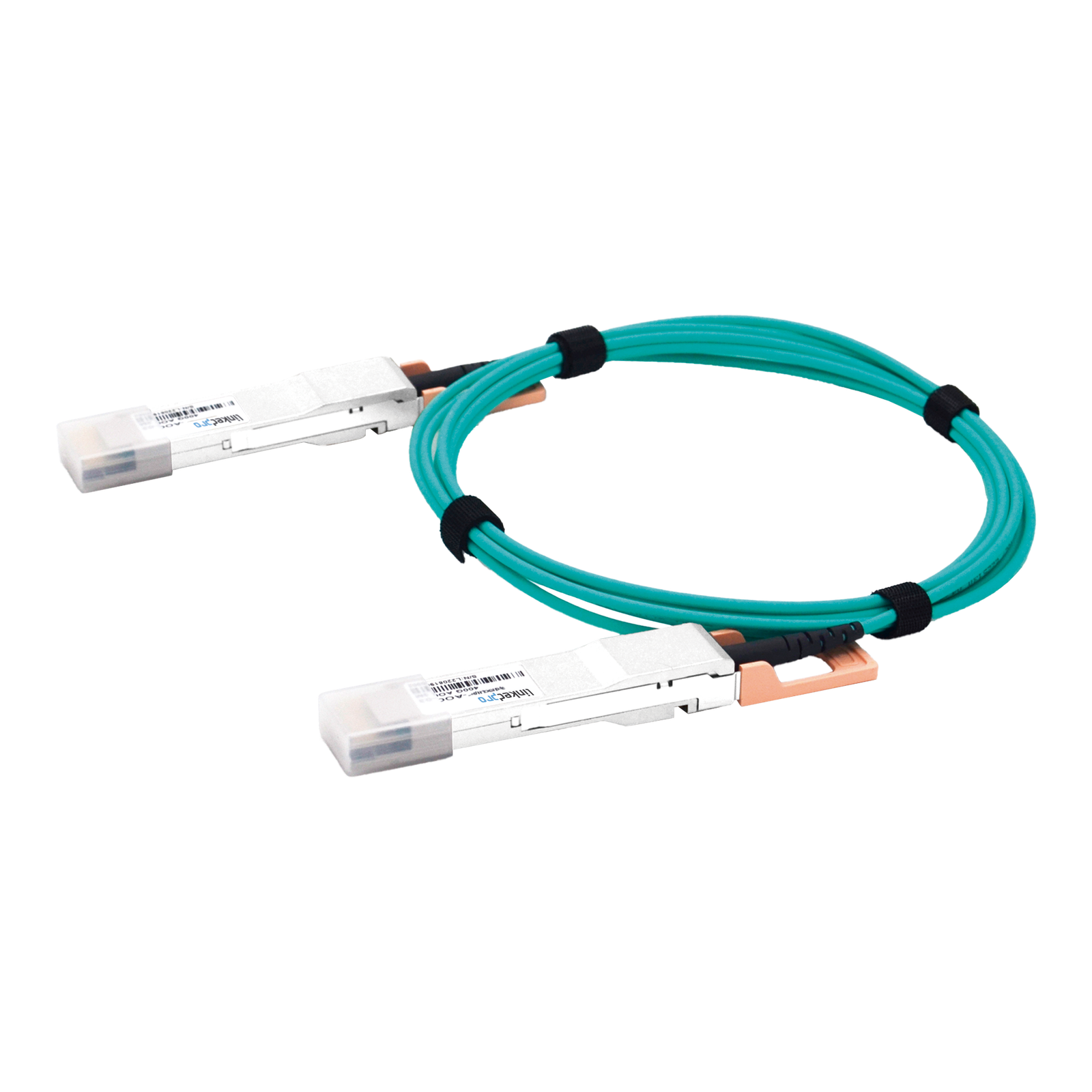 Cable AOC QSFP-DD de 400 Gbps a 400 Gbps / Cable de fibra óptica Activo / Longitud: 1 metro