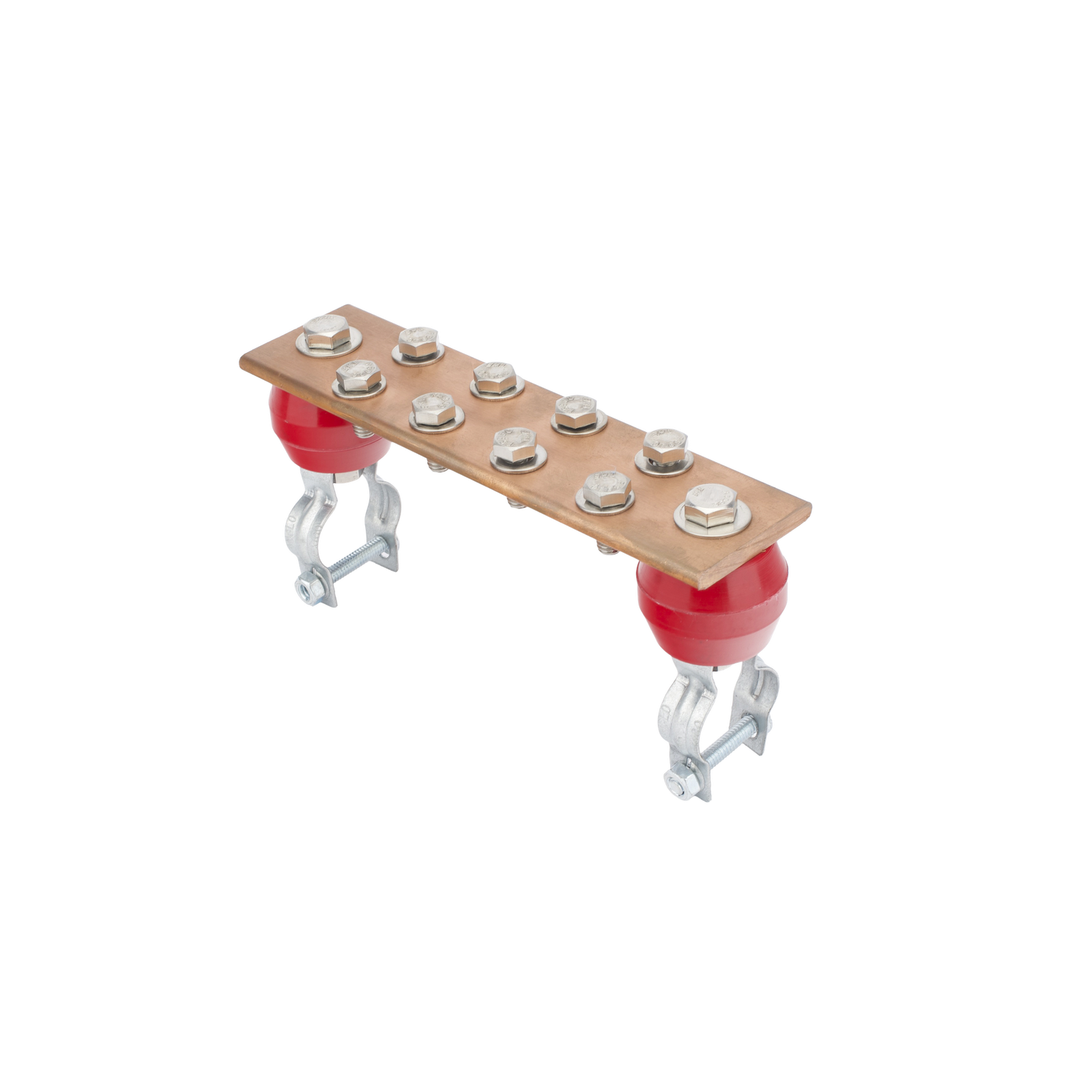 Barra Unión Torre 1000A / Cobre 100% / Compatible STZ30-45 / Aisladores Rojos / EIA-TIA-BICSI / TMGB-TGB