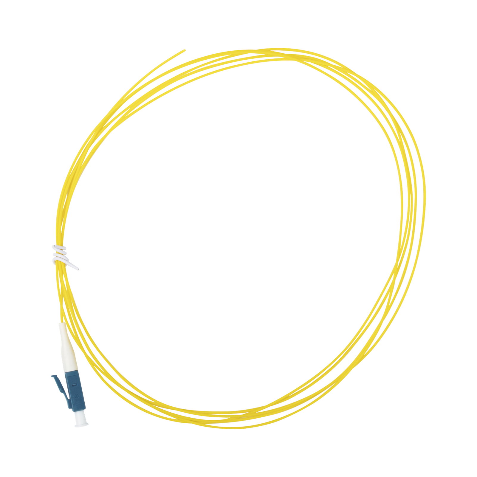 Pigtail de Fibra Óptica Monomodo LC/UPC, Simplex de 2 Metros (6.56 Pies)