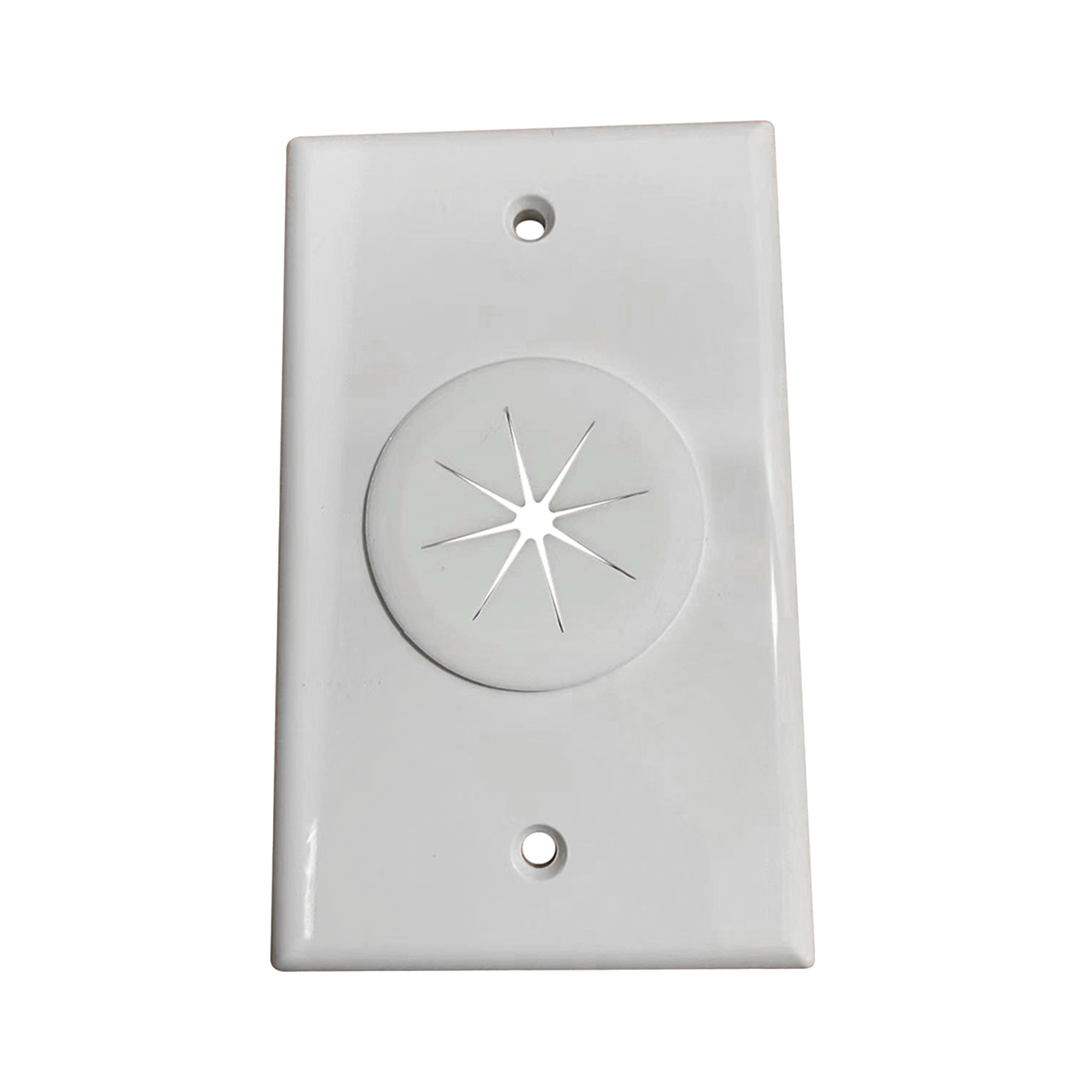 Placa de Pared, con Orificio y Grommet, Ideal para Pasar Cables