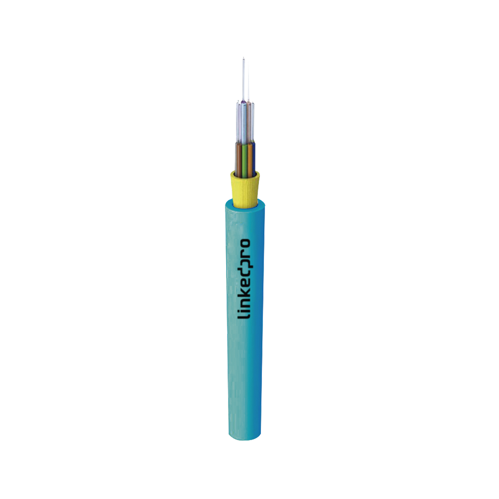 Cable de Fibra Óptica Multimodo OM4 50/125, 12 Hilos, para Interior, Tight Buffer 900µm, OFNR Riser, Dieléctrica, Precio Por Metro, (Hasta 2000 Metros en un Solo Tramo de Cable)