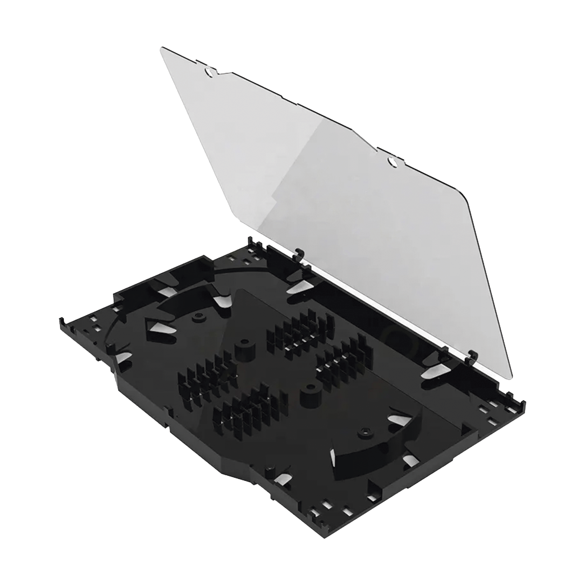 Charola de Empalme para Fibra Óptica, Protección para 24 Empalmes de Fusión o Mecánicos, Compatible con Distribuidor LPODF8024