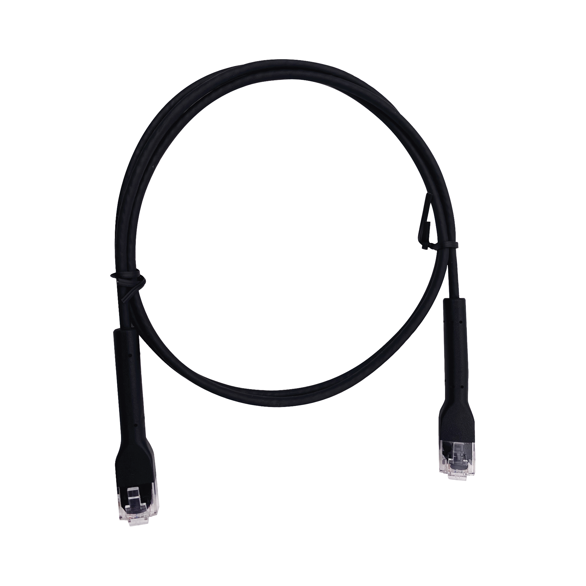 Mini Patch Cord Cat6 Ultra Slim 1.5 Metros (4.92 Pies) Negro ? Ahorra Espacio sin Organizadores, con Bota Flexible