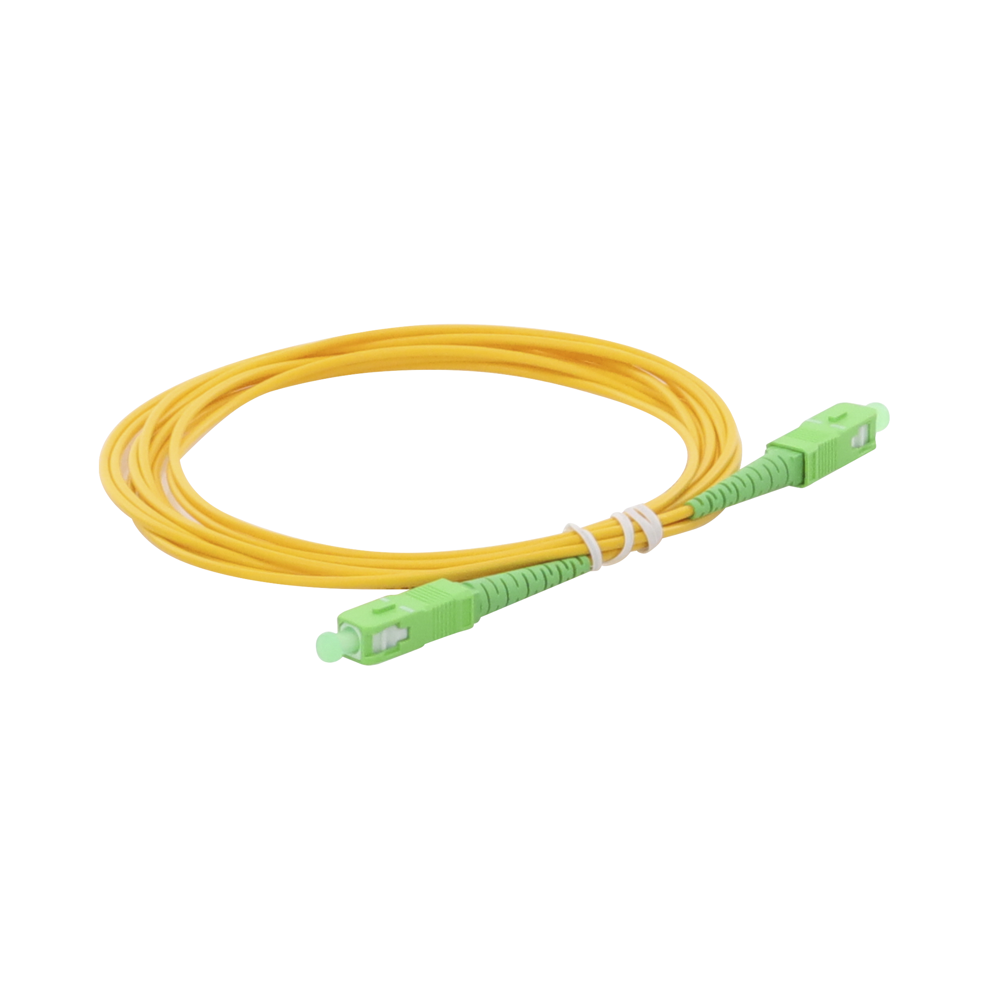 Jumper de Fibra Óptica Monomodo SC/APC-SC/APC Simplex de 3 Metros (9.84 Pies), 2mm