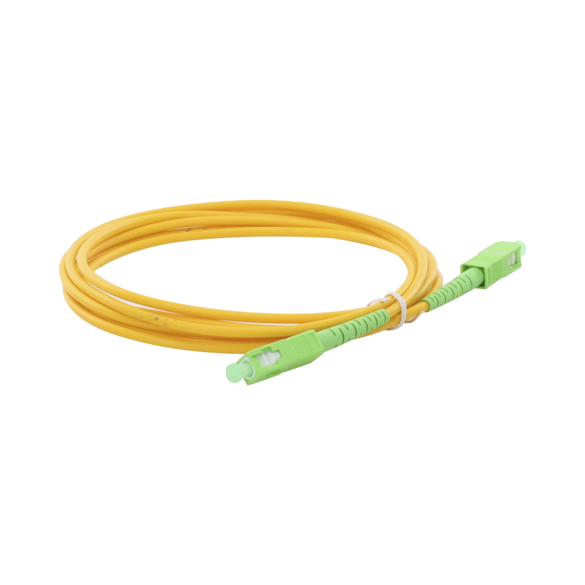 Jumper de Fibra Óptica Monomodo SC/APC-SC/APC Simplex de 3 Metros (9.84 Pies), 3mm