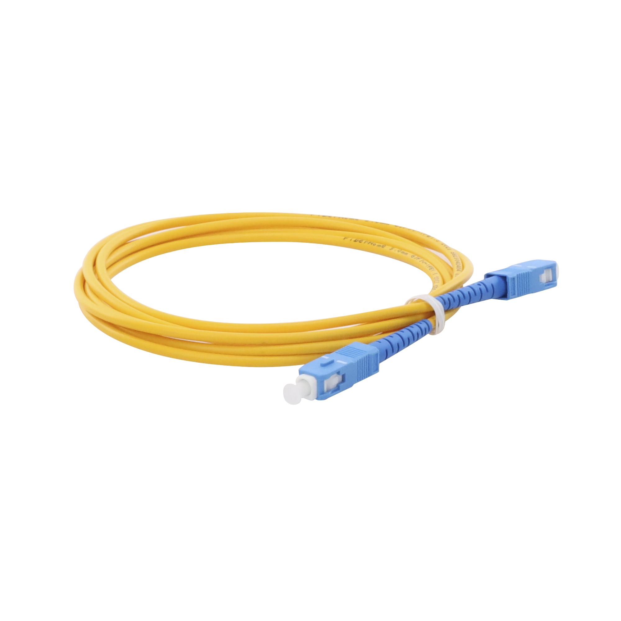 Jumper de Fibra Óptica Monomodo SC/UPC-SC/UPC Simplex de 2 Metros (6.56 Pies), 3mm