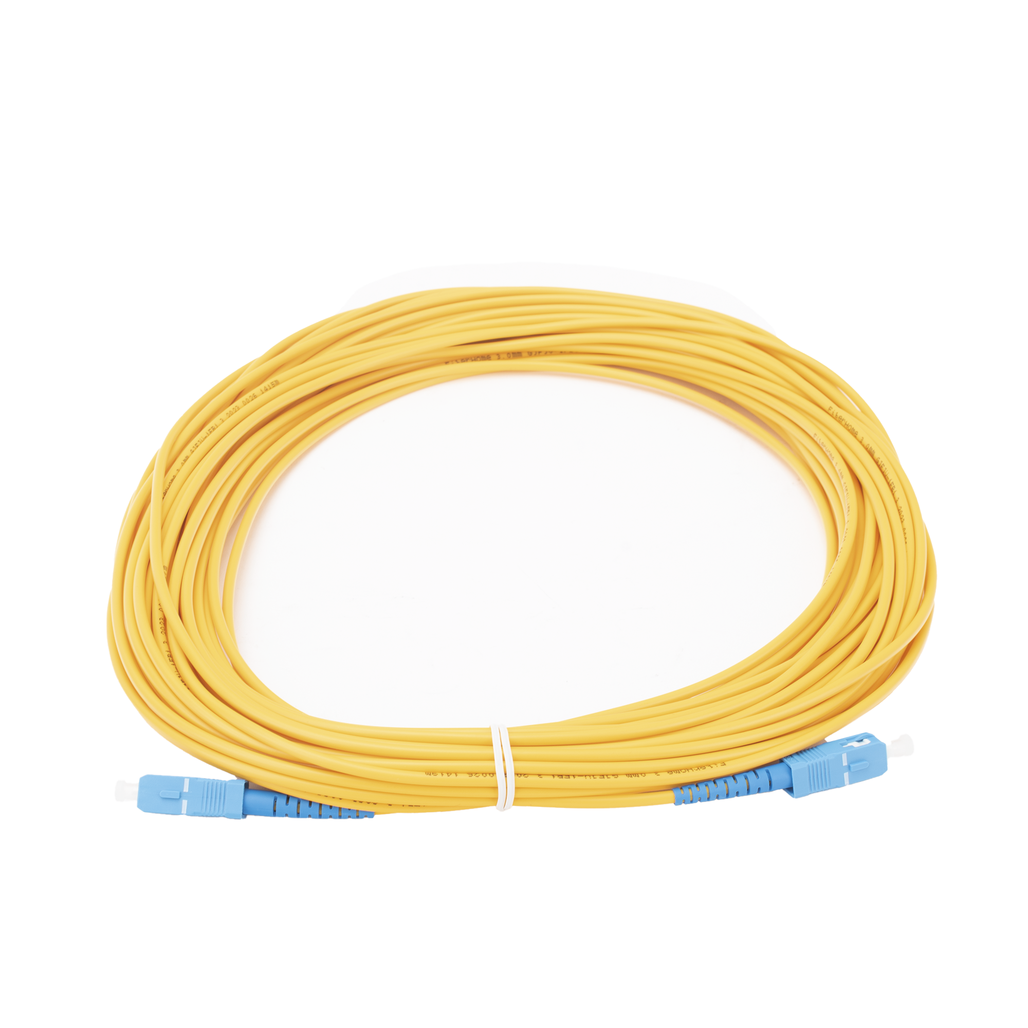 Jumper de Fibra Óptica Monomodo SC/UPC-SC/UPC Simplex de 20 Metros (65.62 Pies), 3mm