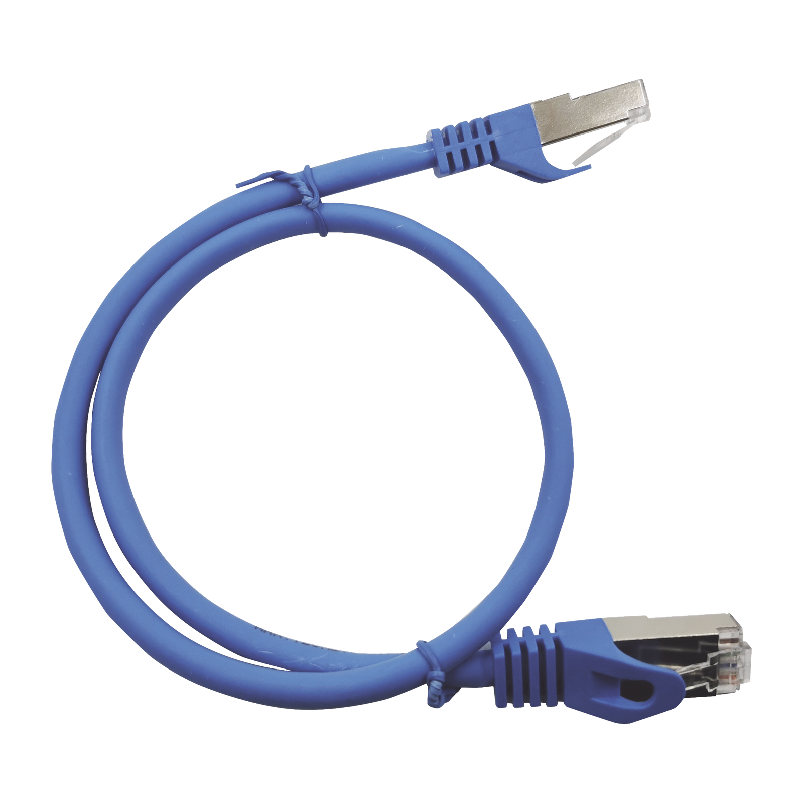 Patch Cord Cat6A 10G Blindado 2 Metros (6.56 Pies) Azul