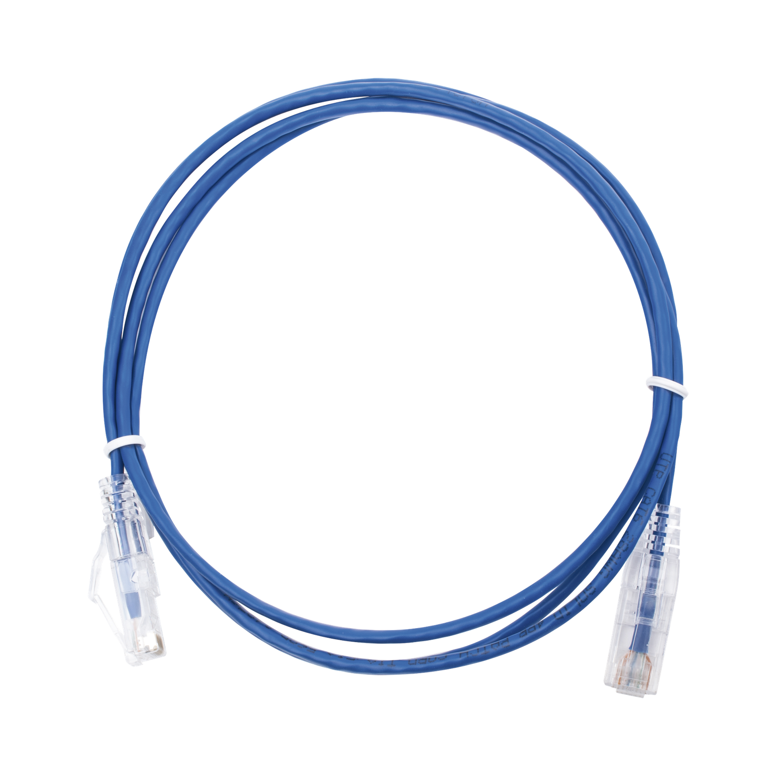 Cable de Parcheo Slim UTP Cat6 - 1.5 Metros (4.92 Pies) Azul Diámetro Reducido (28 AWG)