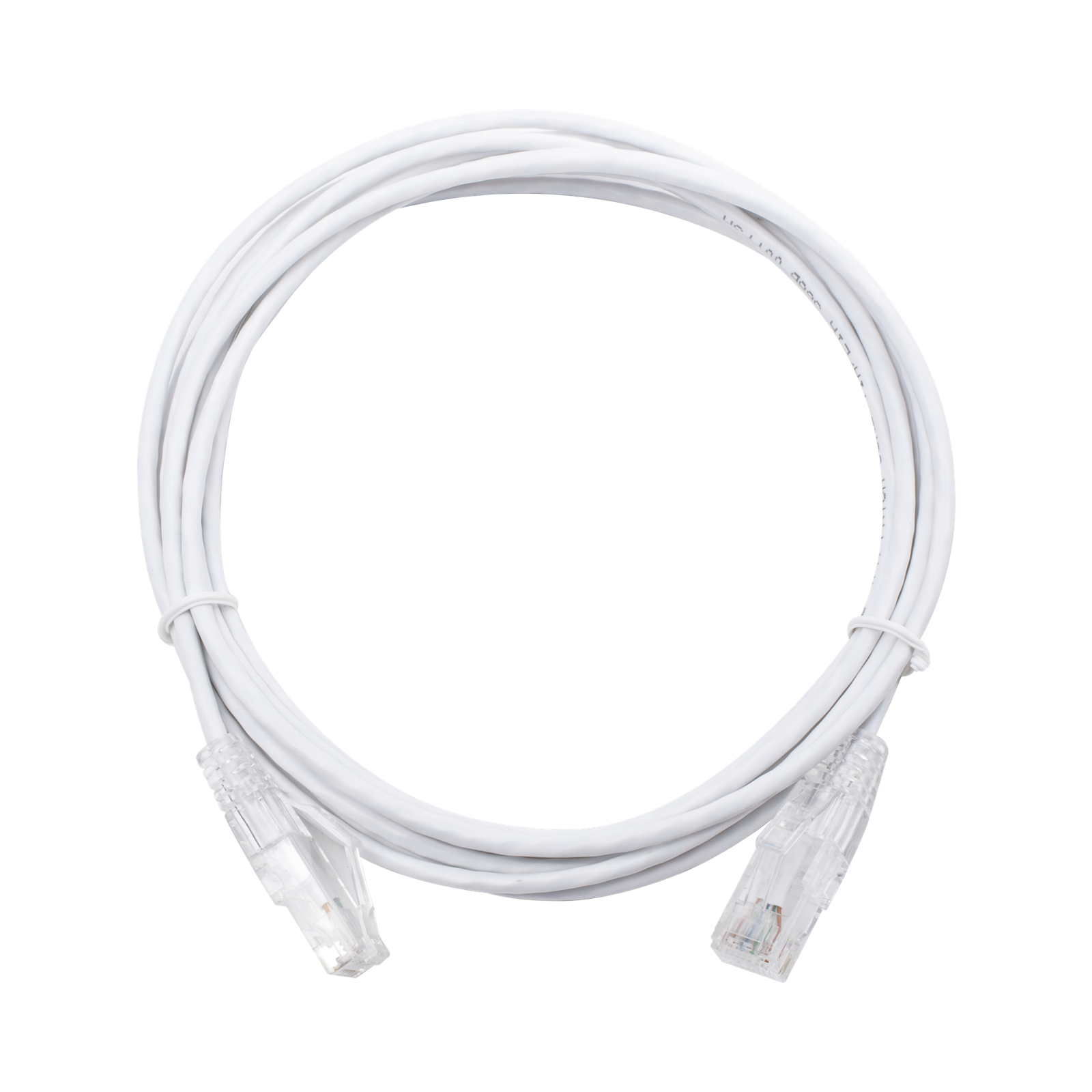Cable de Parcheo Slim UTP Cat6 - 3 Metros (9.84 Pies) Blanco Diámetro Reducido (28 AWG)