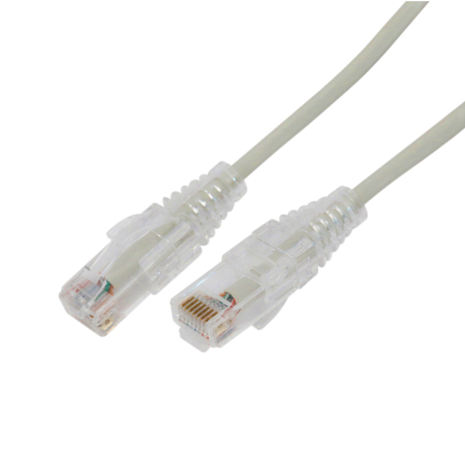 Cable de Parcheo Slim UTP Cat6A - 1 Metro (3.28 Pies) Gris, Diámetro Reducido (28 AWG)