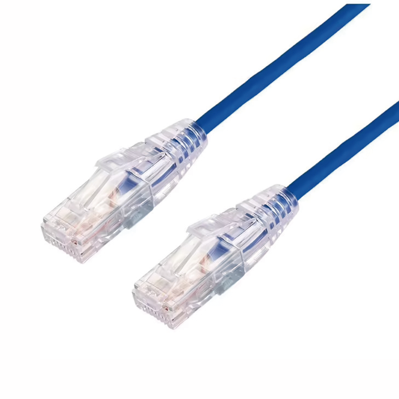 Cable de Parcheo Slim UTP Cat6A - 5 Metros (16.40 Pies) Azul, Diámetro Reducido (28 AWG)