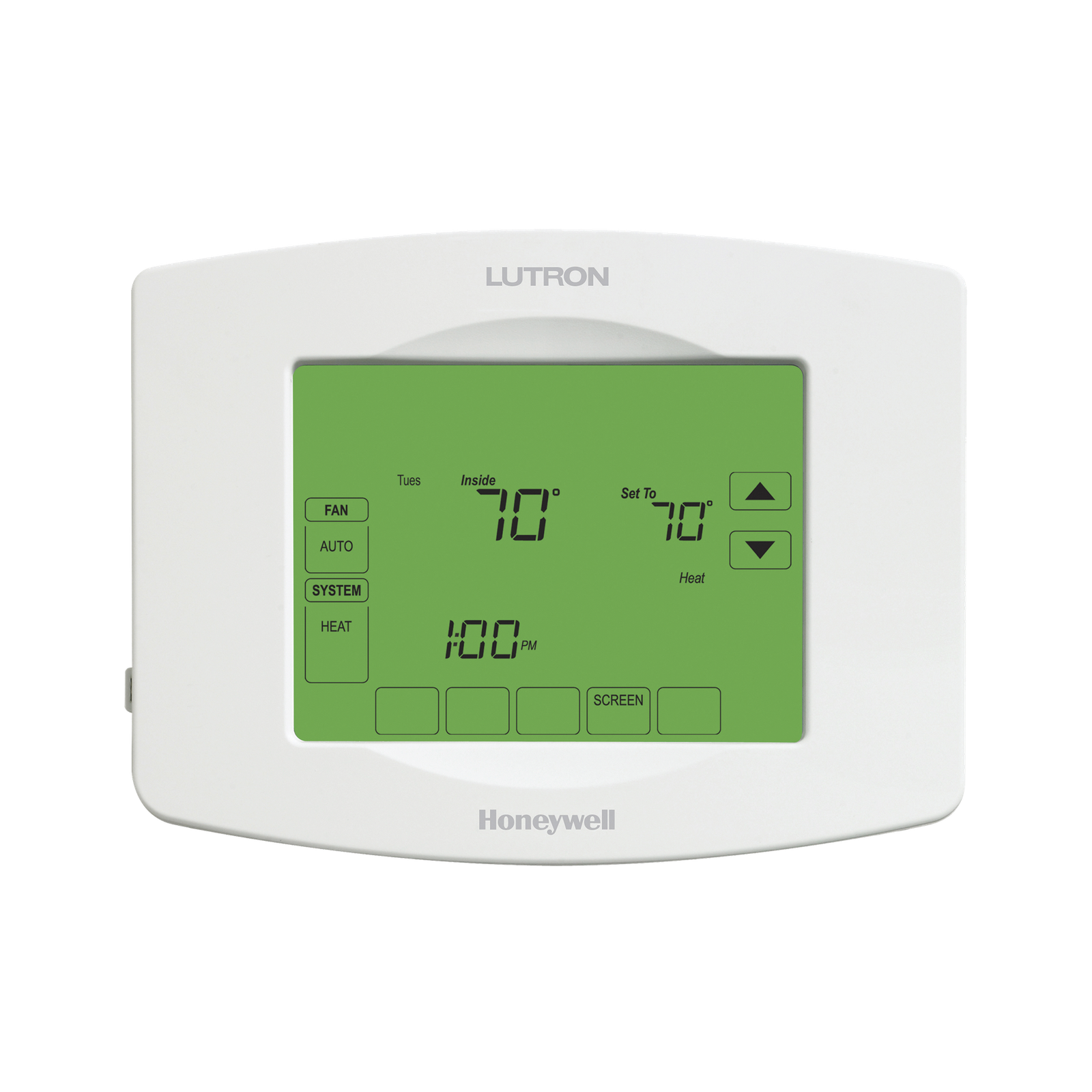 Termostato Touchpro inalambrico, para el control de clima, se integra a soluciones LUTRON RadioRa2/RA2 Select.