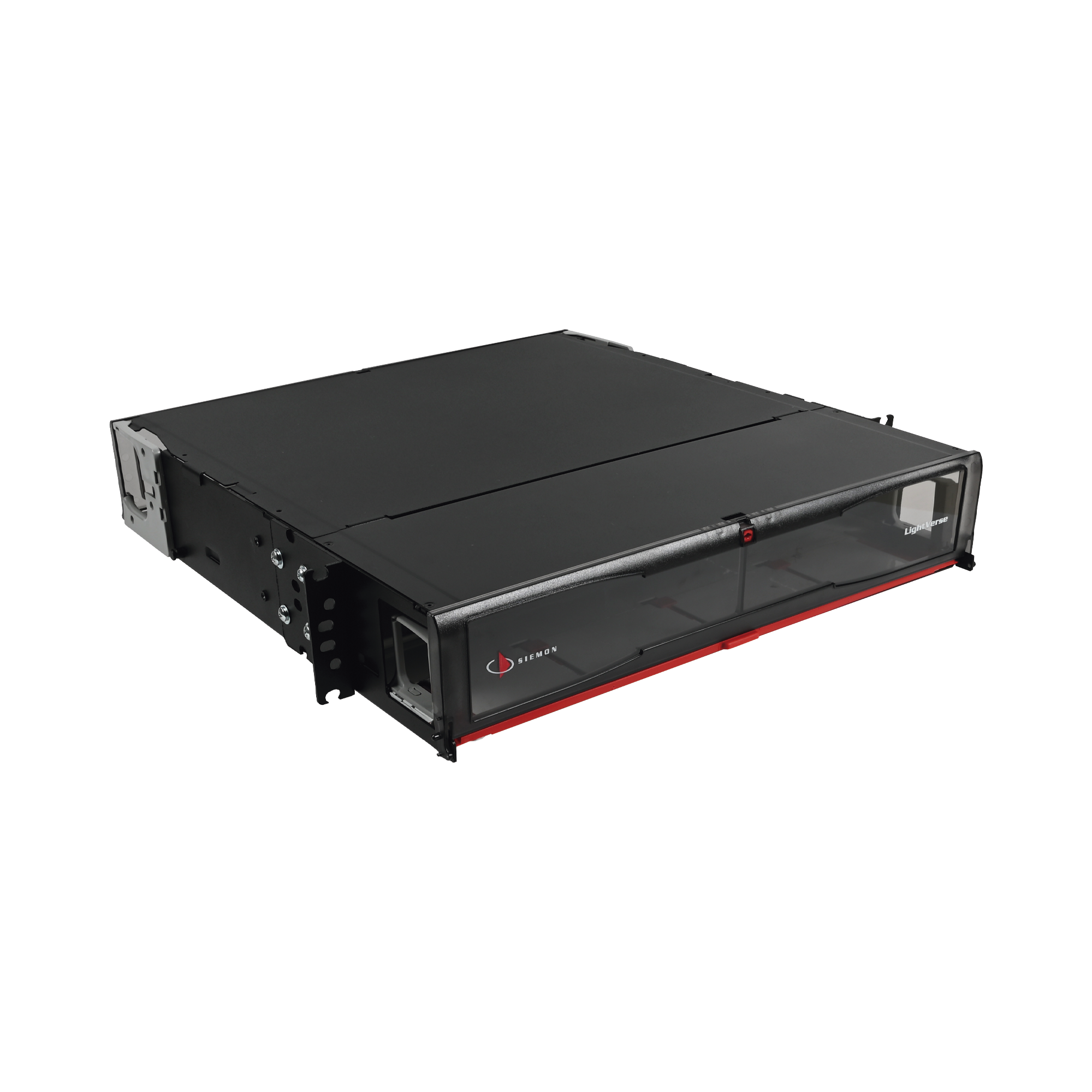 Distribuidor de Fibra Óptica de Alta Densidad LigthVerse *Pro* Para Rack de 19 Pulgadas (48.26 cm), Acepta 8 Placas Plug and Play, Hasta 192 Fibras, 2 UR