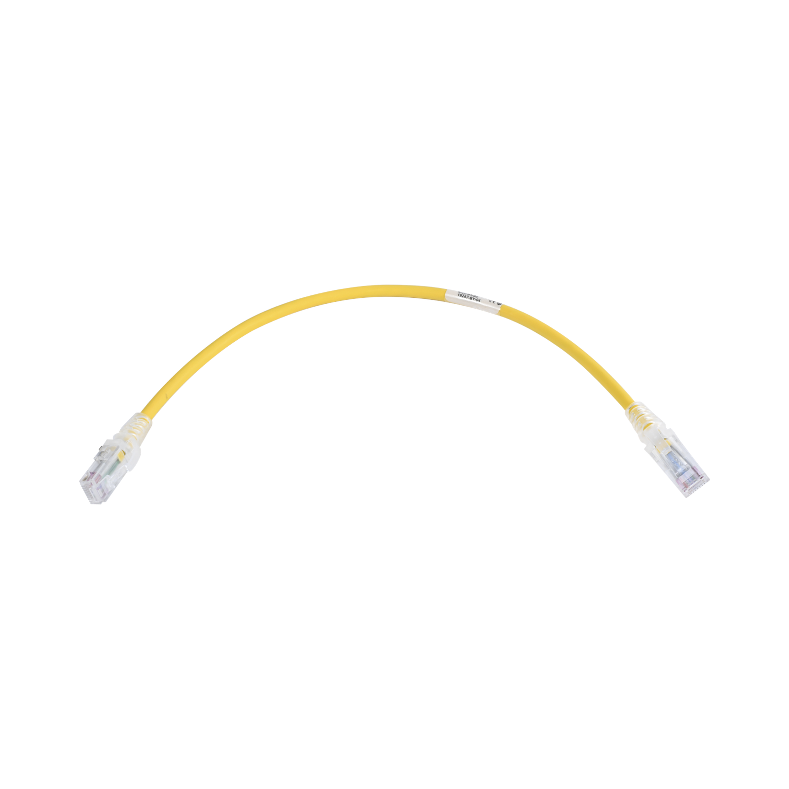 Patch Cord MC6 Modular Cat6 UTP, CM/LS0H, 0.3 Metros (1 Pie), Color Amarillo