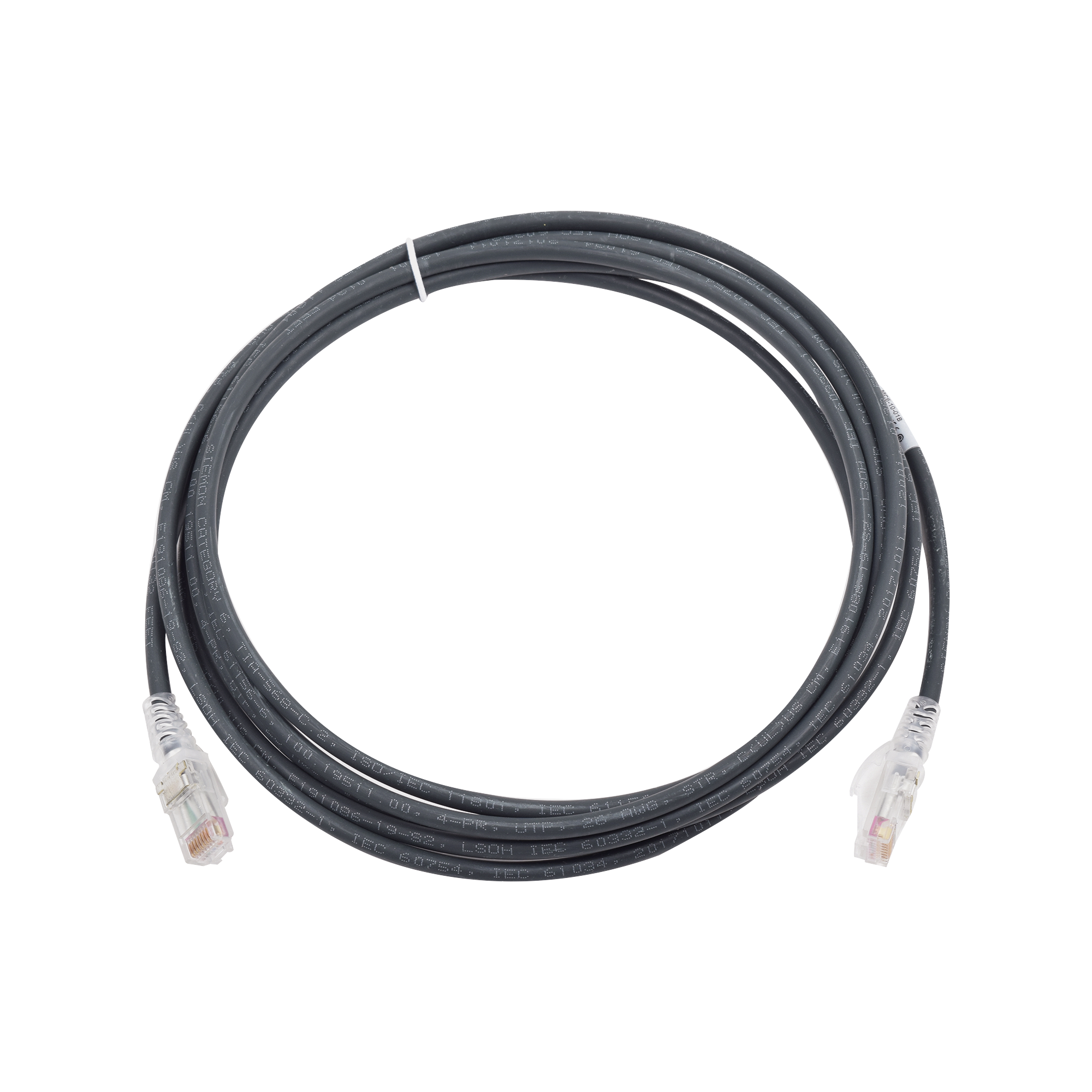Patch Cord MC6 Modular Cat6 UTP, CM/LS0H, 2.13 Metros (7 Pies), Color Negro