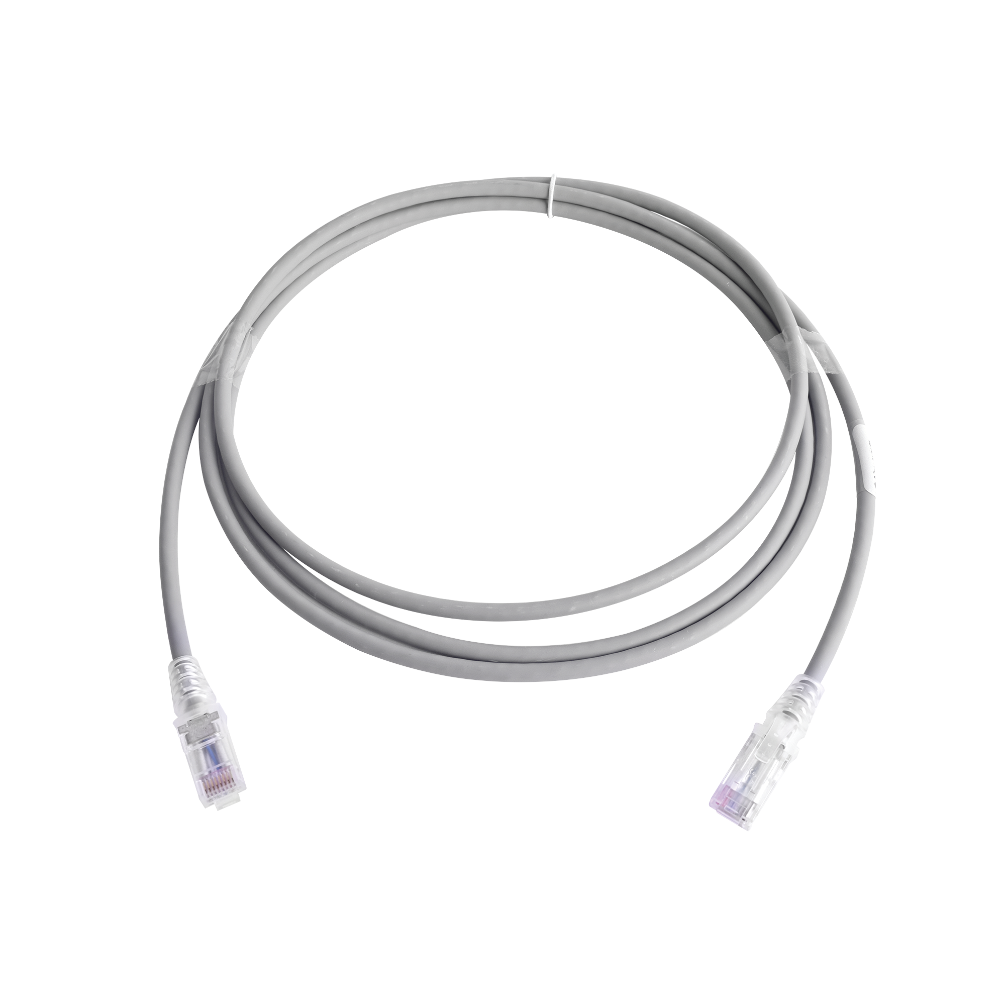 Patch Cord MC6 Modular Cat6 UTP, CM/LS0H, 2.13 Metros (7 Pies), Color Gris, Versión Bulk (Sin Empaque Individual)