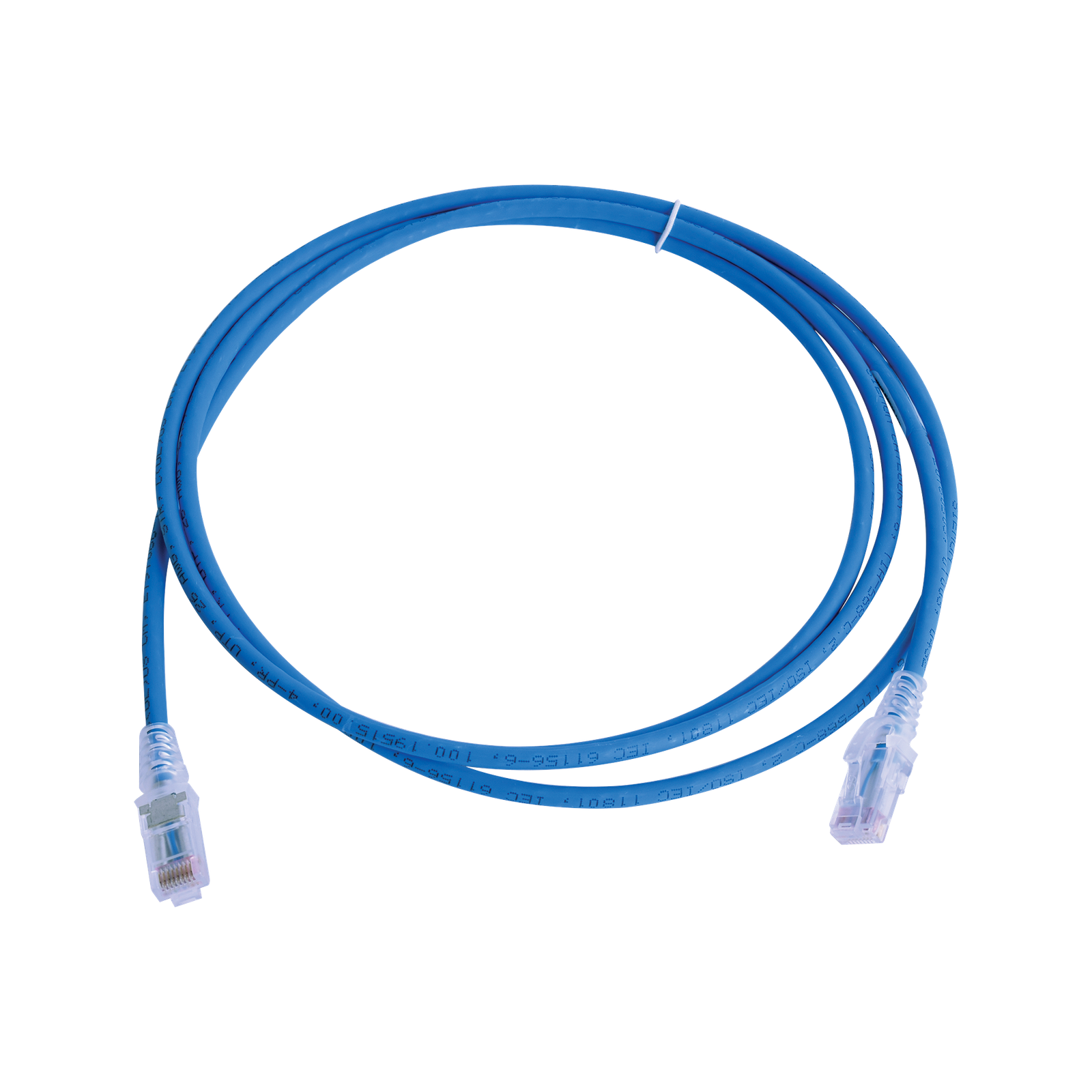 Patch Cord MC6 Modular Cat6 UTP, CM/LS0H, 2.13 Metros (7 Pies), Color Azul, Versión Bulk (Sin Empaque Individual)