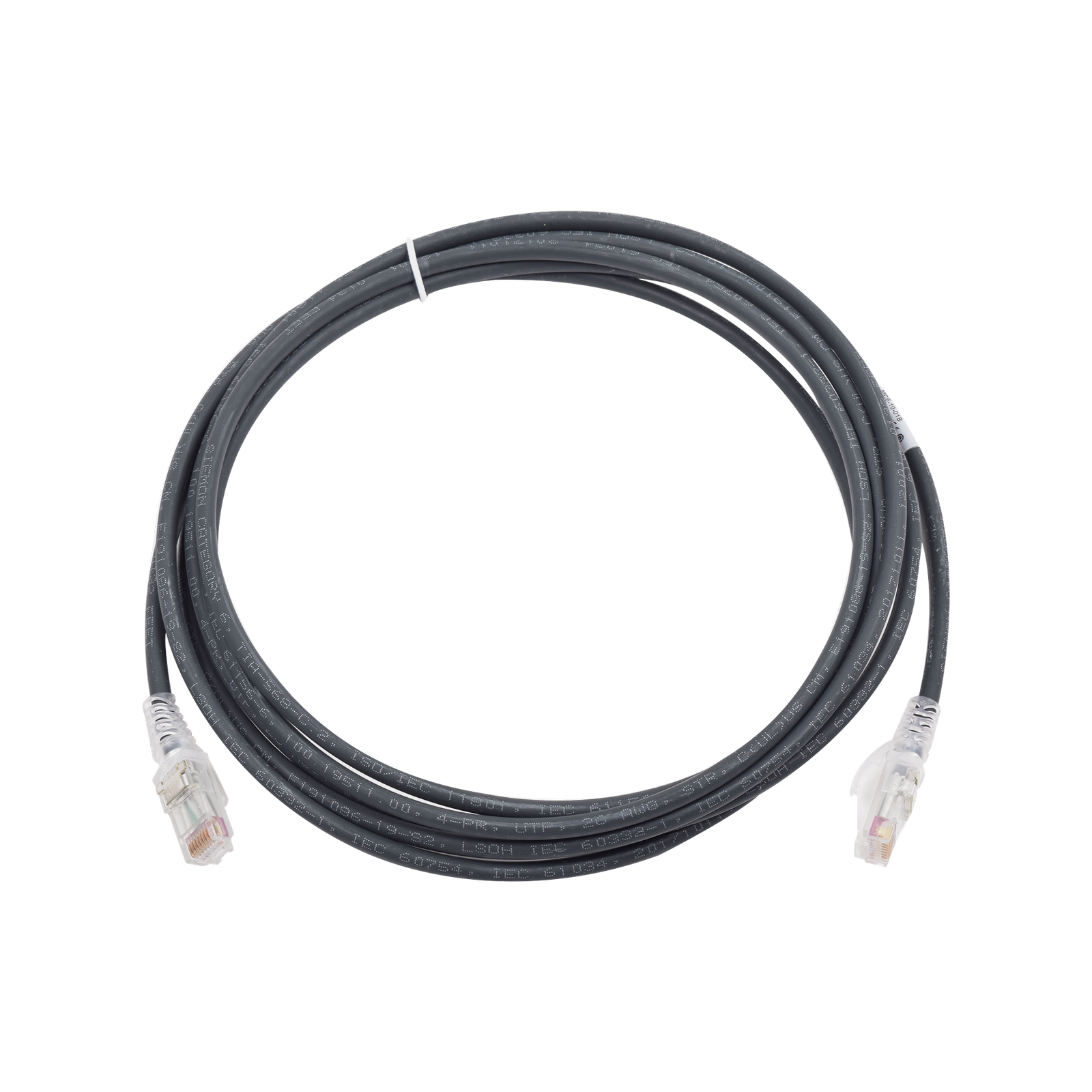 Patch Cord MC6 Modular Cat6 UTP, CM/LS0H, 3.05 Metros (10 Pies), Color Negro, Versión Bulk (Sin Empaque Individual)