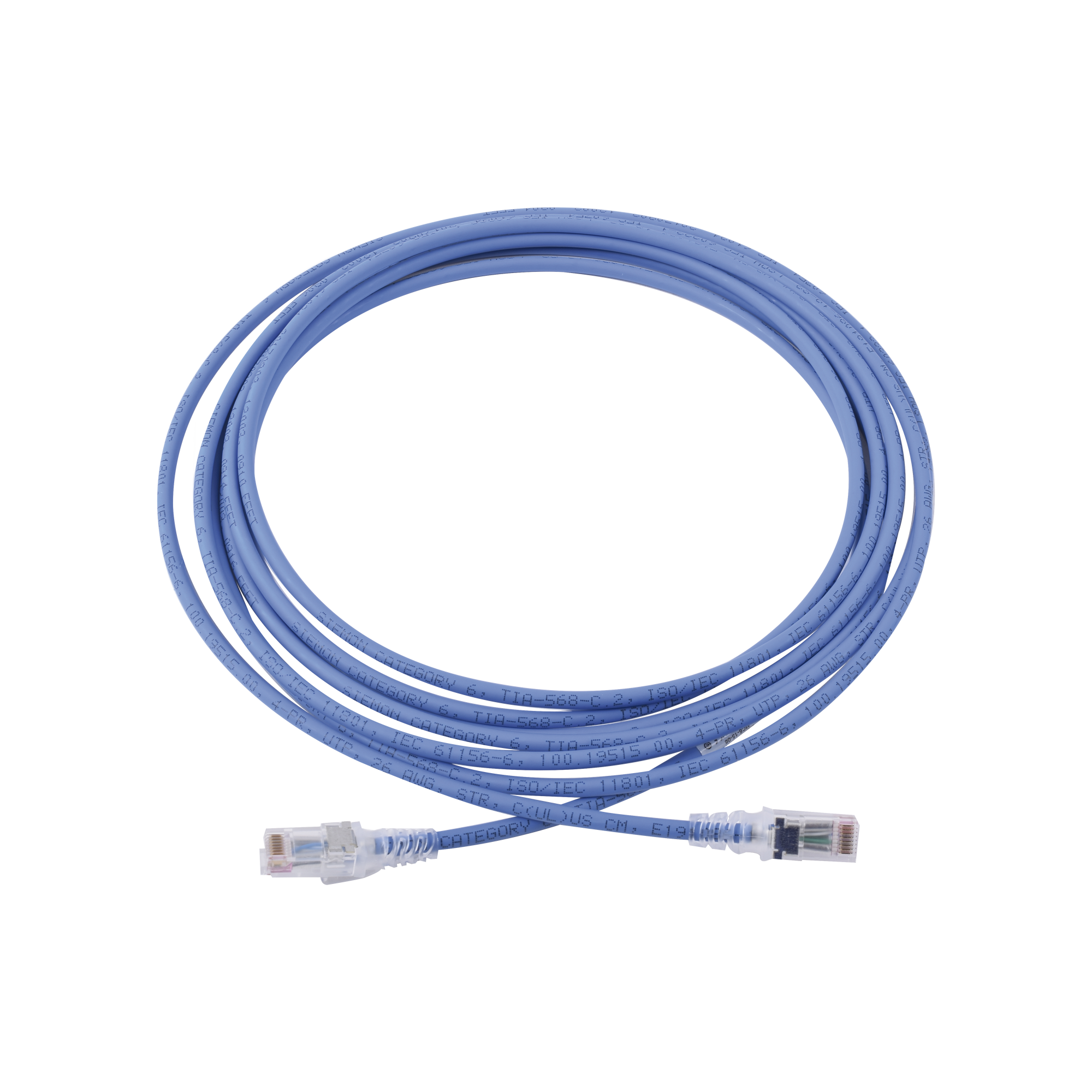 Patch Cord MC6 Modular Cat6 UTP, CM/LS0H, 4.57 Metros (15 Pies), Color Azul