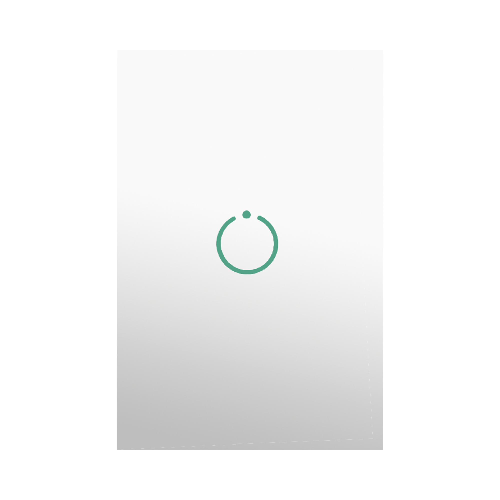 (ZWAVE) Interruptor On/Off panel táctil touch inalámbrico Zwave Plus 1 boton. Compatible con Hubitat HC8, Álula  M2M, otro