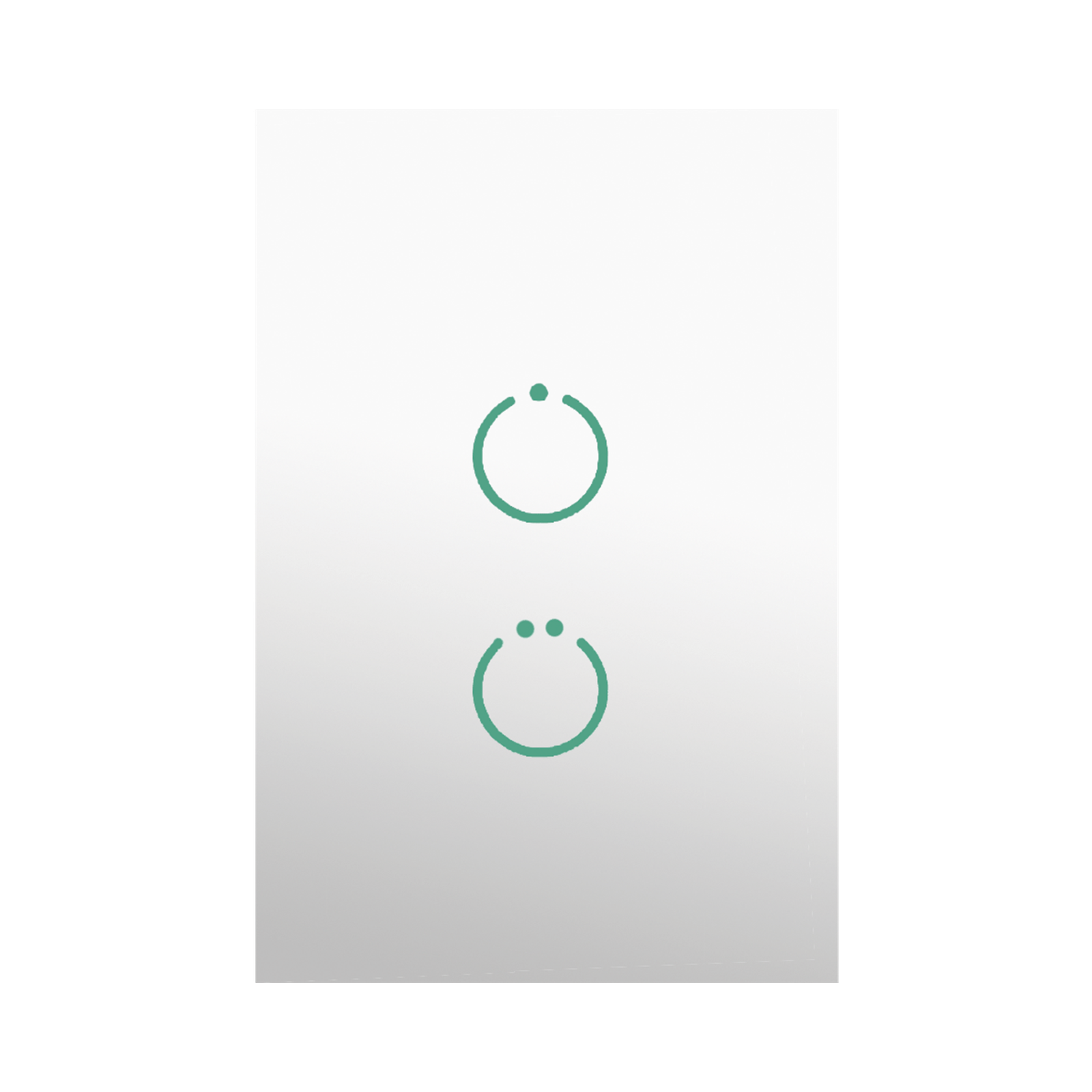 (ZWAVE) Interruptor On/Off panel táctil touch inalámbrico Zwave Plus 2 botones. No requiere cable neutro, Compatible con Hubitat HC8, Álula M2M, otros