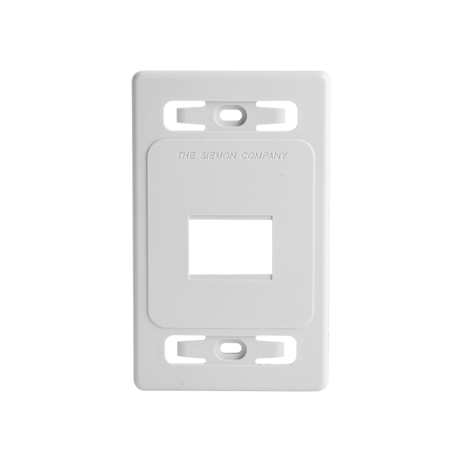 Placa de Pared Modular MAX, de 2 Salidas, Color Blanco, Versión Bulk (Sin Empaque Individual)