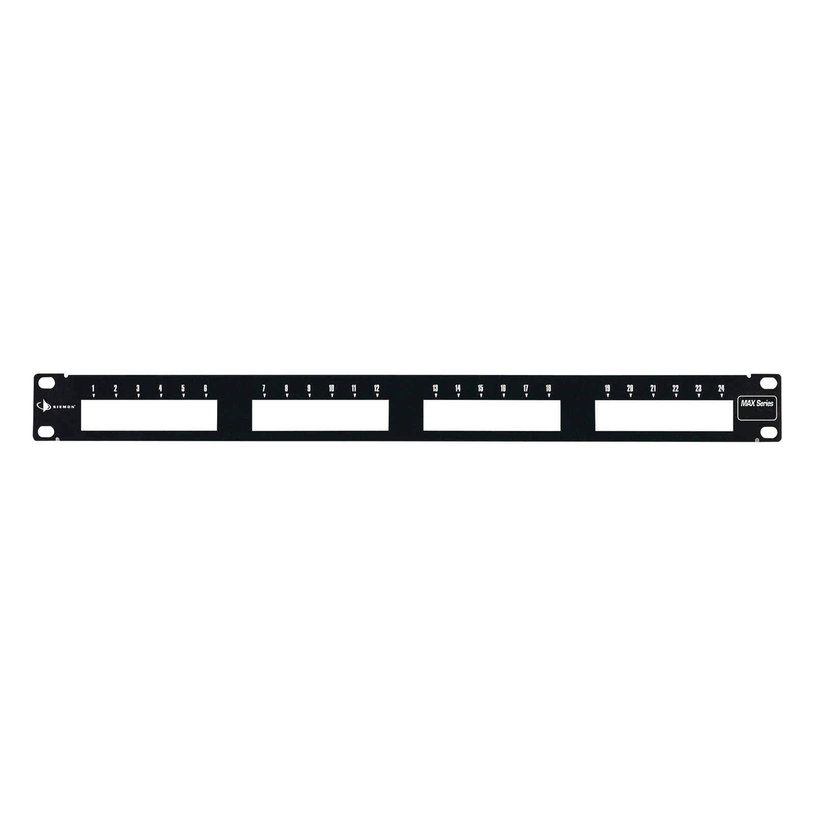 Patch Panel MAX Modular (Vacío), de 24 Puertos, Plano, 1UR