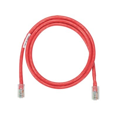 Cable de Parcheo UTP Categoría 5e, con Plug Modular en Cada Extremo - 3 Metros (9.84 Pies) - Rojo