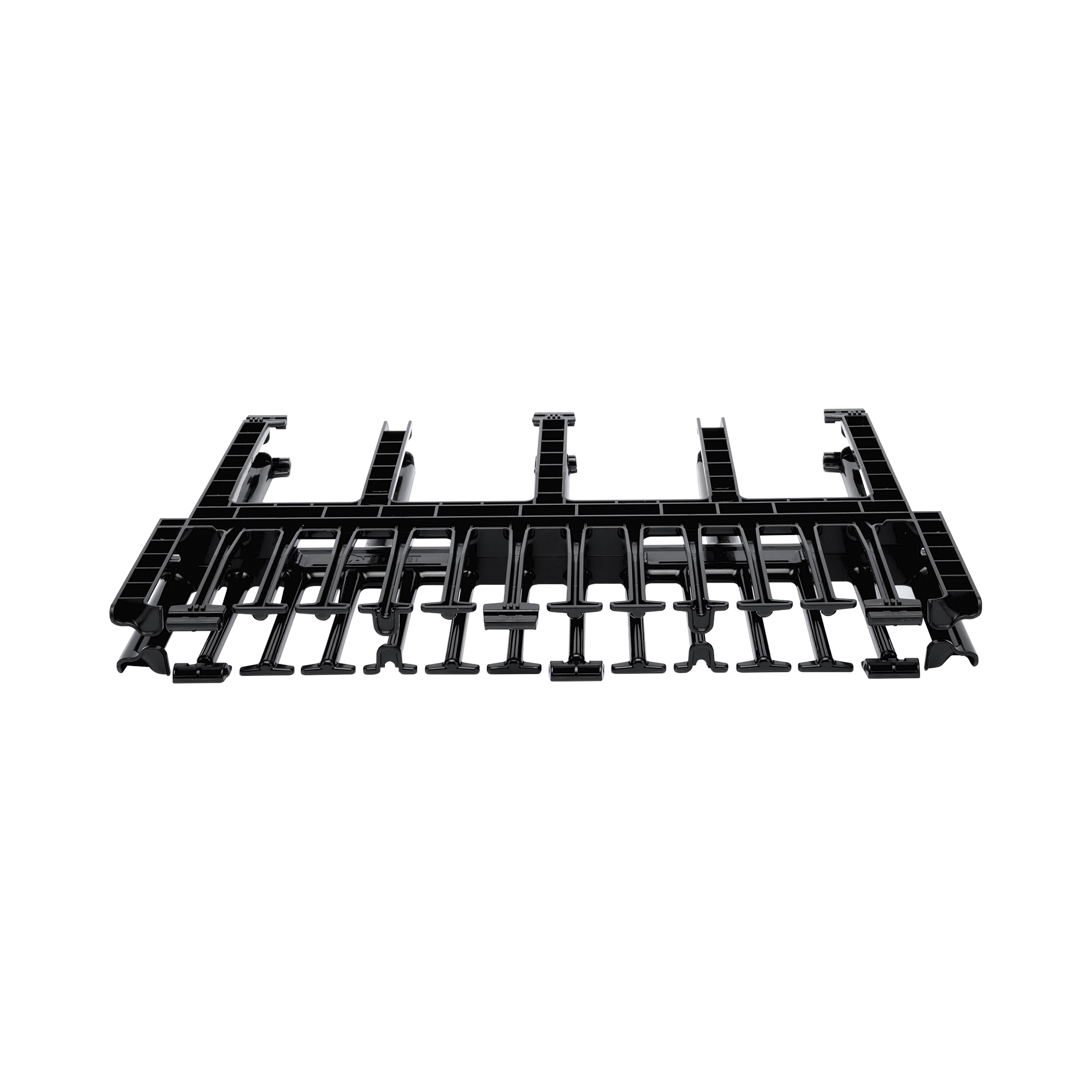 Organizador de Cables Horizontal NetManager de Alta Densidad, Doble (Frontal y Posterior), Para Rack de 19in, 1UR, Color Negro