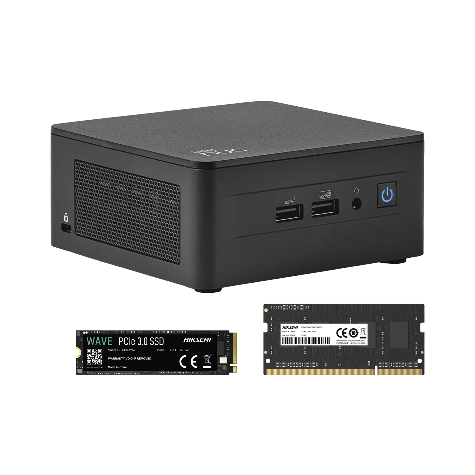 Kit / Mini PC NUC Barebone / Intel Core I3 /bluetooth / Incluye memoria 8GB / Incluye 256 SSD / No incluye sistema operativo