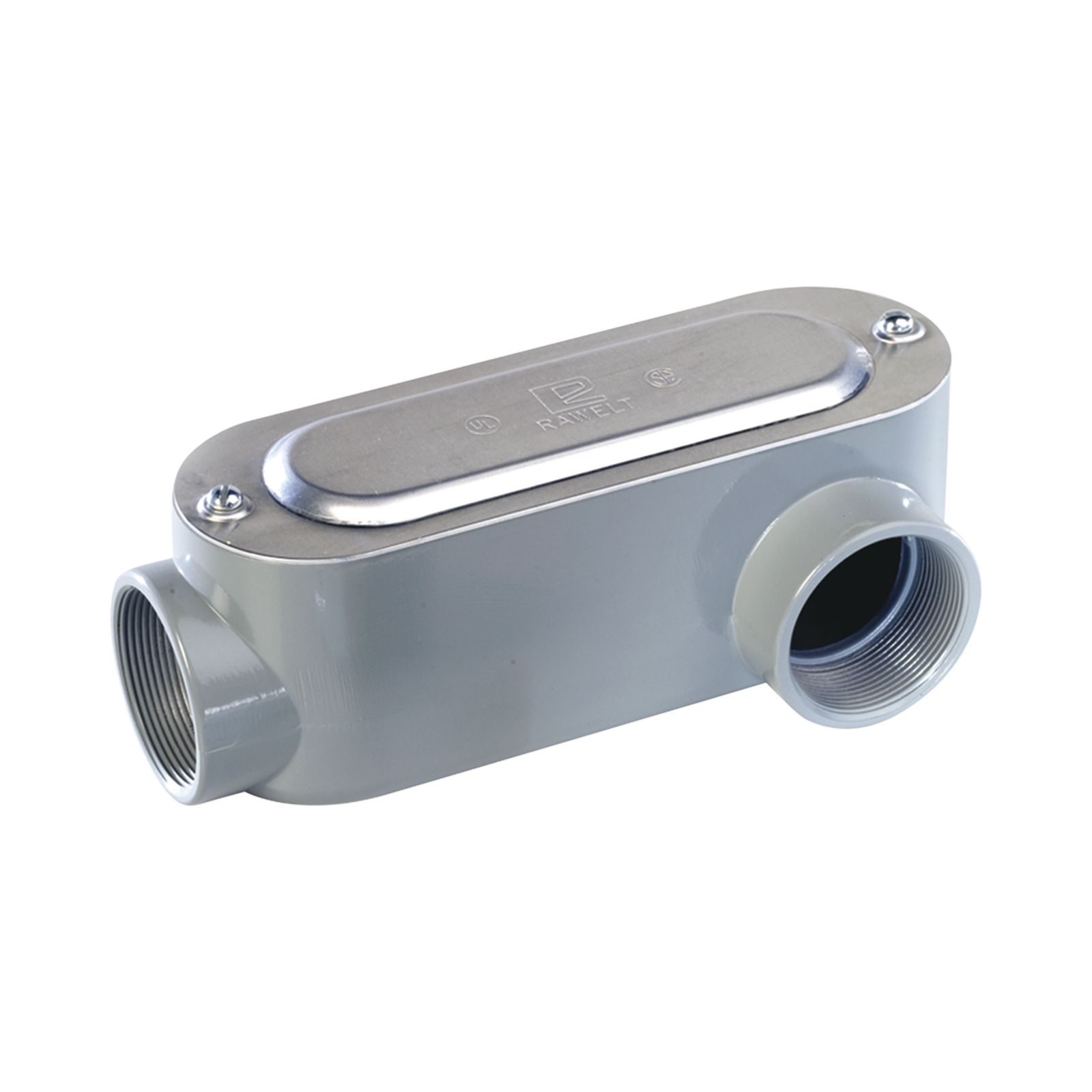 Caja Oval Roscada tipo LL de 3" larga (76.2  mm) / Incluye tapa y tornillos.