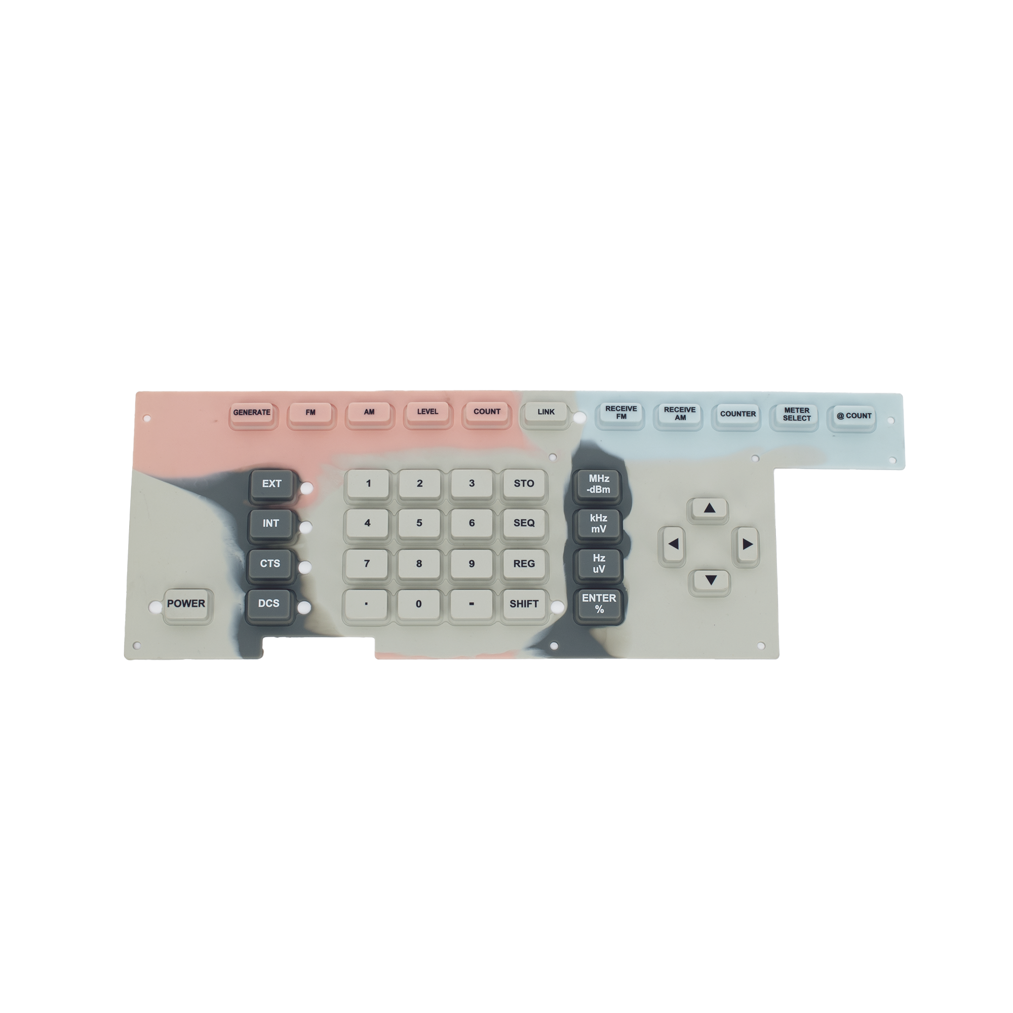 Membrana Elastomérica "Touch Pad" para Monitor de Servicio Ramsey COM-3010.