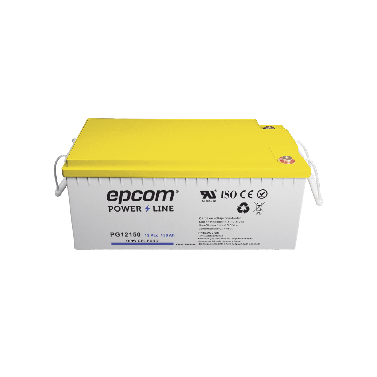 Batería de GEL PURO OPzV / 12 V @ 150 Ah / Ciclo profundo / Uso en Aplicaciones Fotovoltaicas y de Respaldo