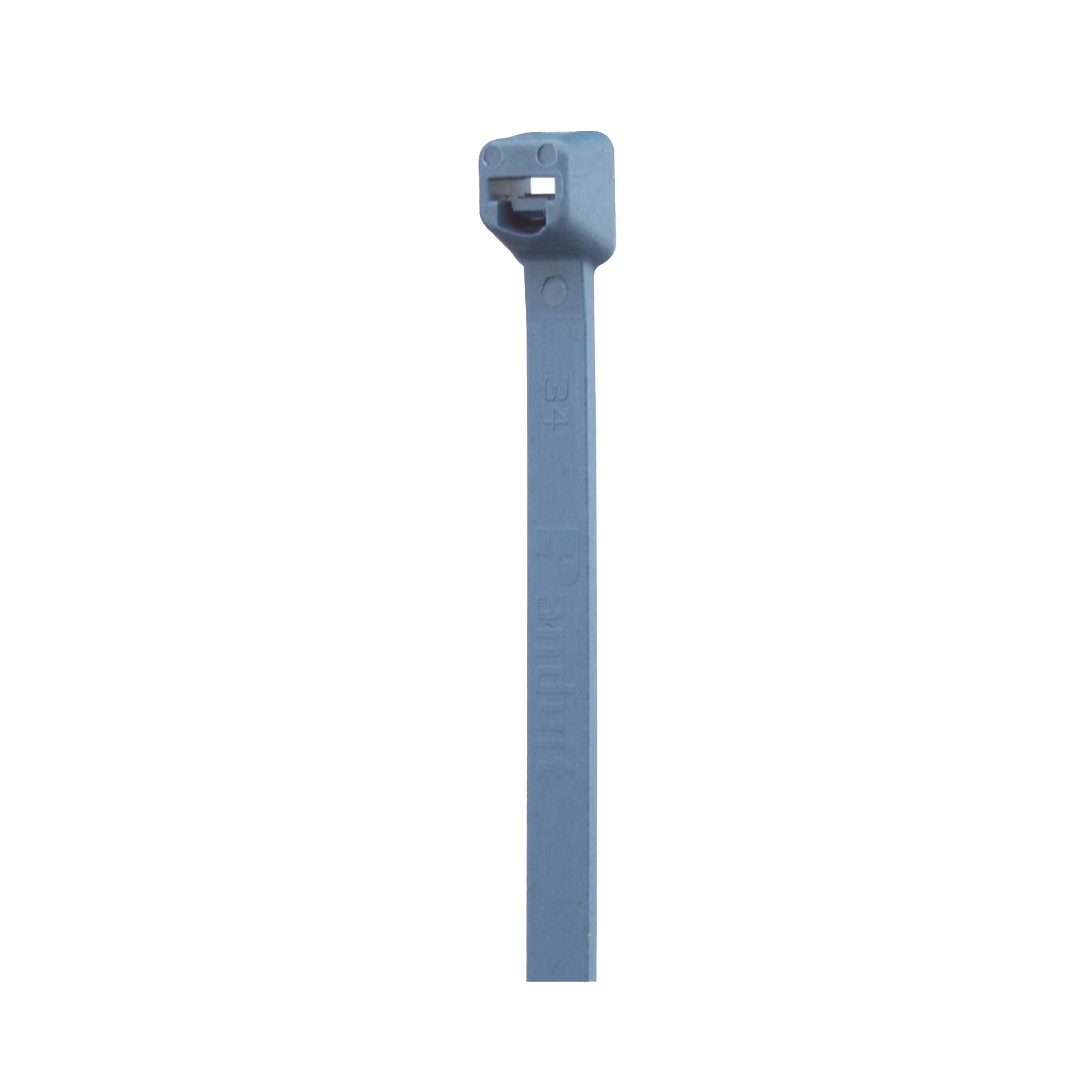 Cincho Pan-Ty™ 203mm Largo x 3.4mm ancho,  Intermedio de Nylon 6.6 y Metal Detectable, Color Azul. 100 Piezas.