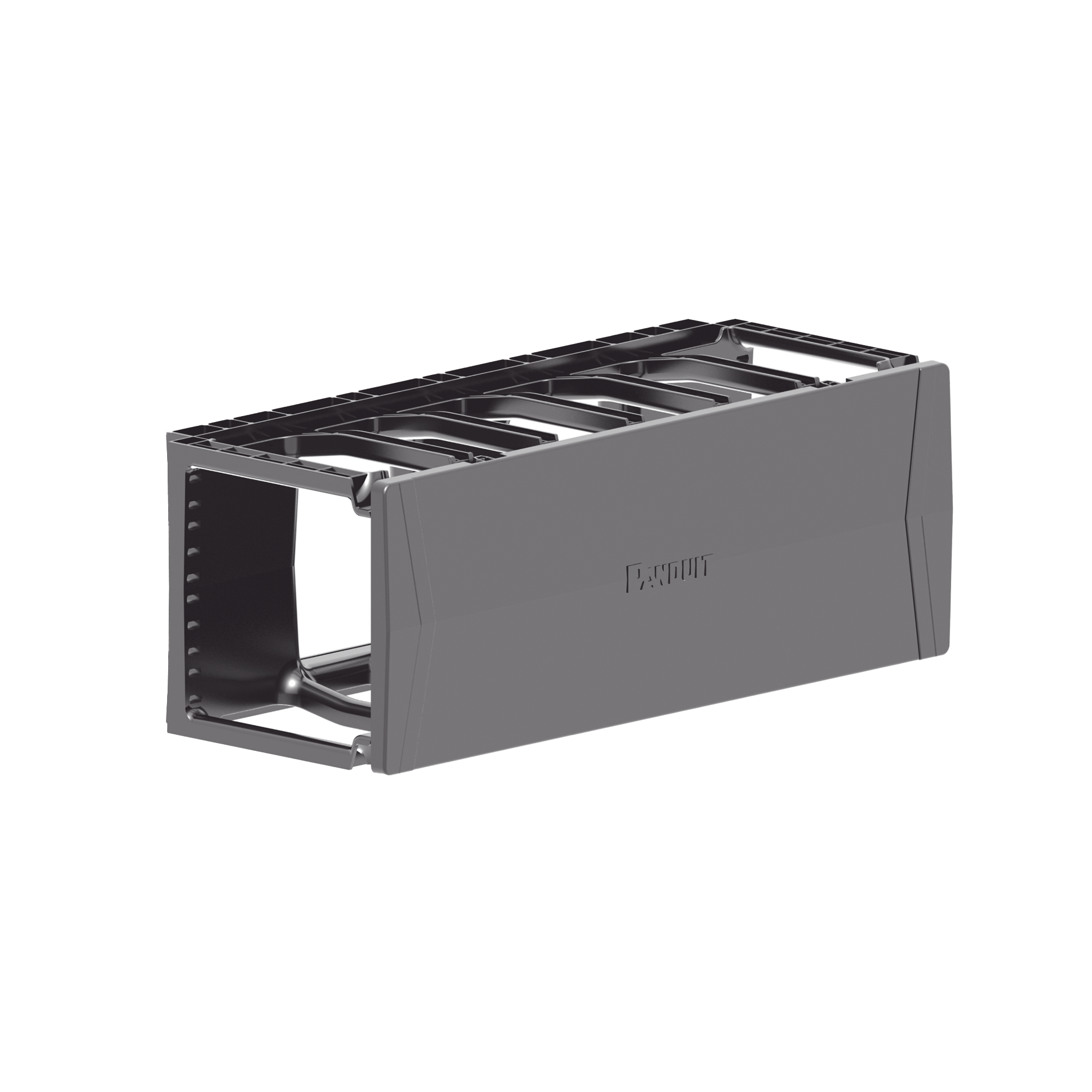 Organizador de Cables Horizontal PatchRunner™, Sencillo (Solo Frontal), Para Rack de 19in, 4UR