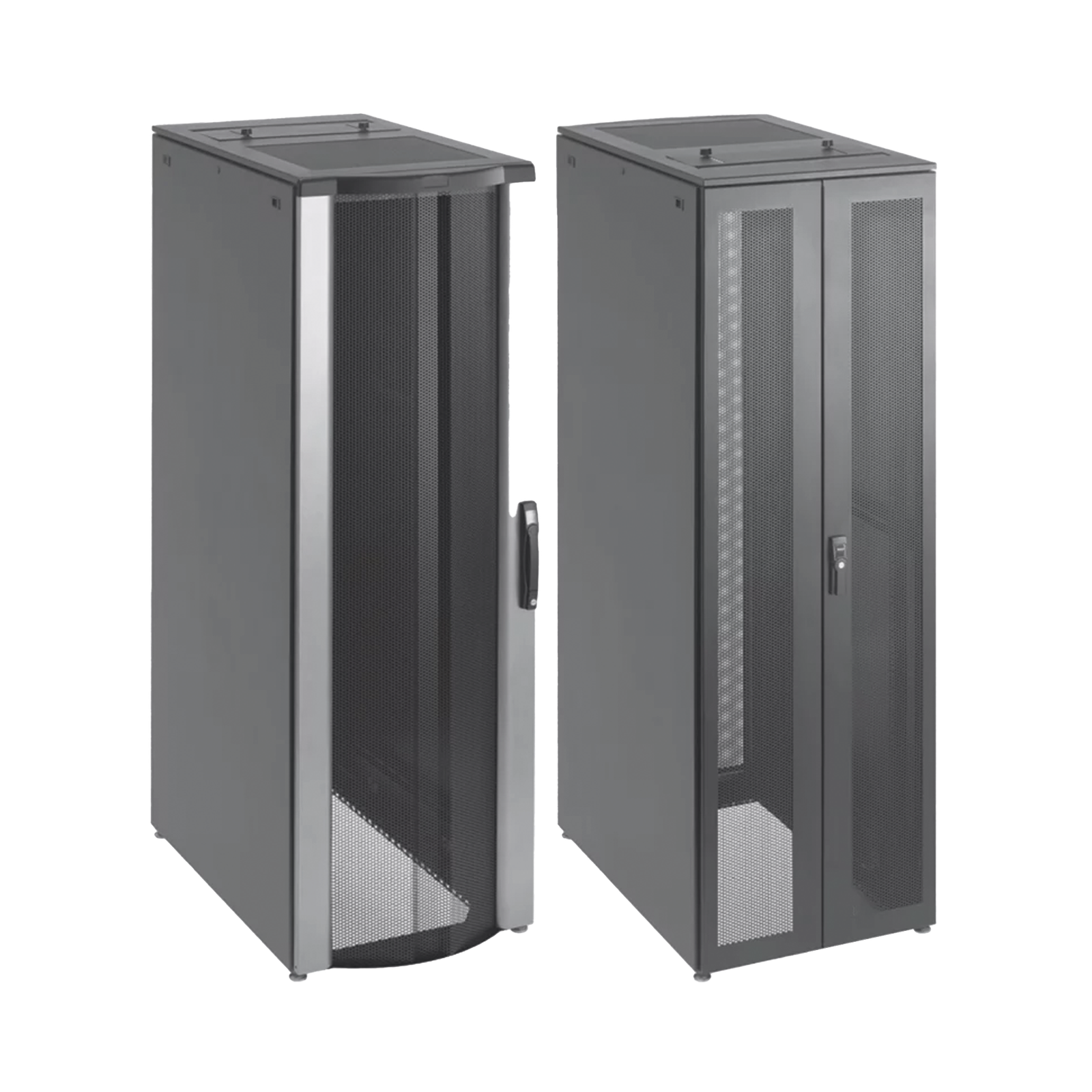 Gabinete de Telecomunicaciones de 42 UR ProLine FloTek, 600 mm de Ancho, 1000 mm de Profundidad, Color Negro