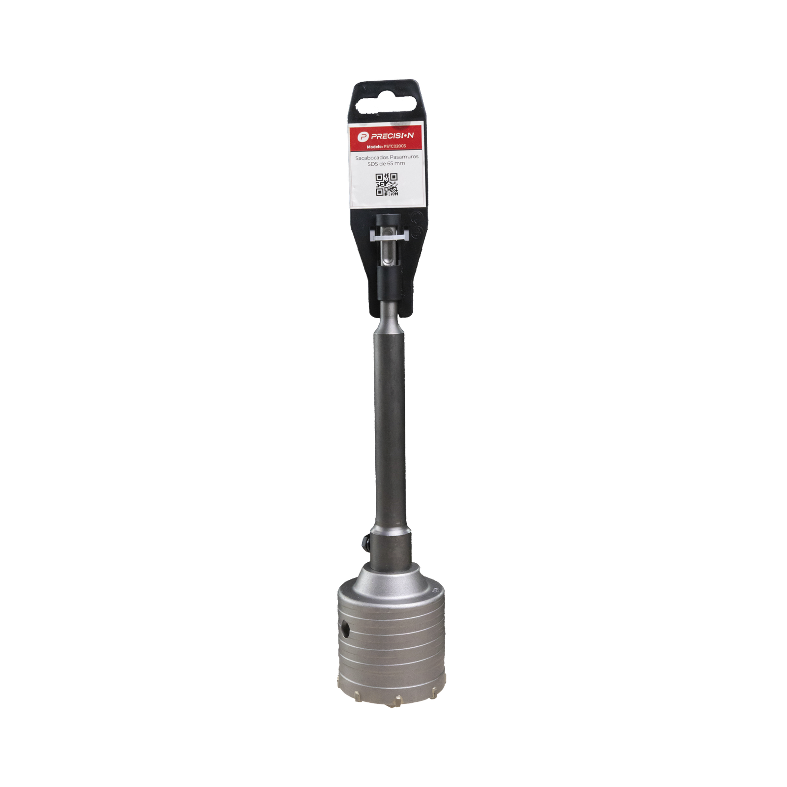Broca Pasamuros SDS, Sacabocado para Concreto de 50mm con Extensión de 220mm
