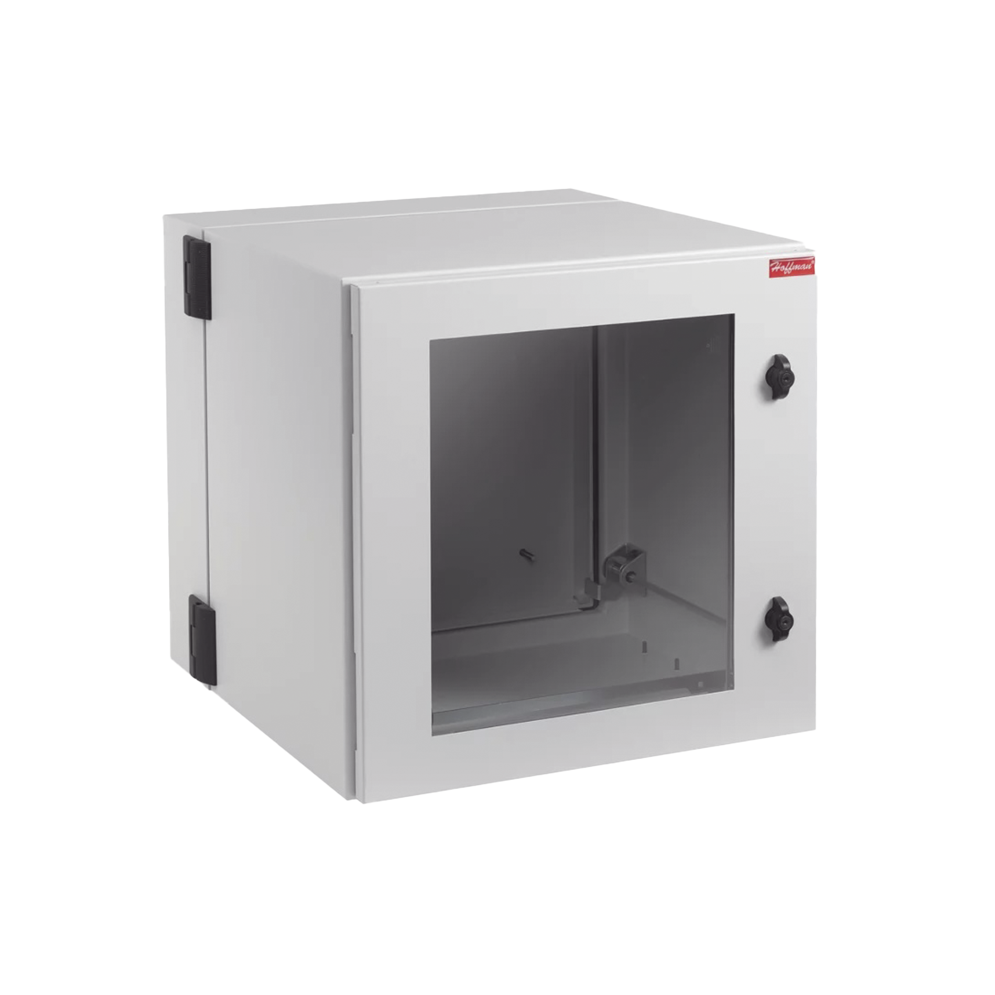 Gabinete Industrial ProTek de 12 UR Puerta con Ventana, Protección NEMA Tipo 12; IP55; IK10, Abatible, Fabricado en Acero, Color Gris Claro