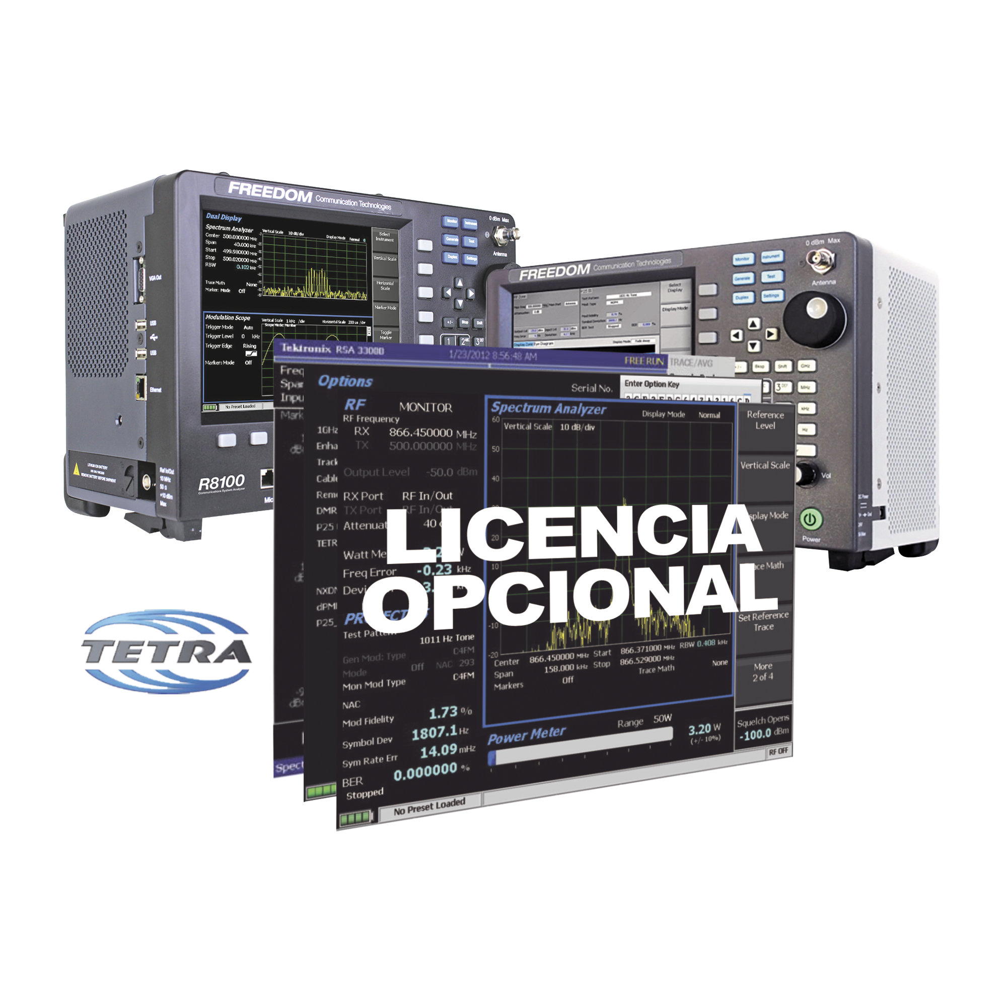 Opción de Software Monitoreo de la estación base TETRA en R8000 /R8100.