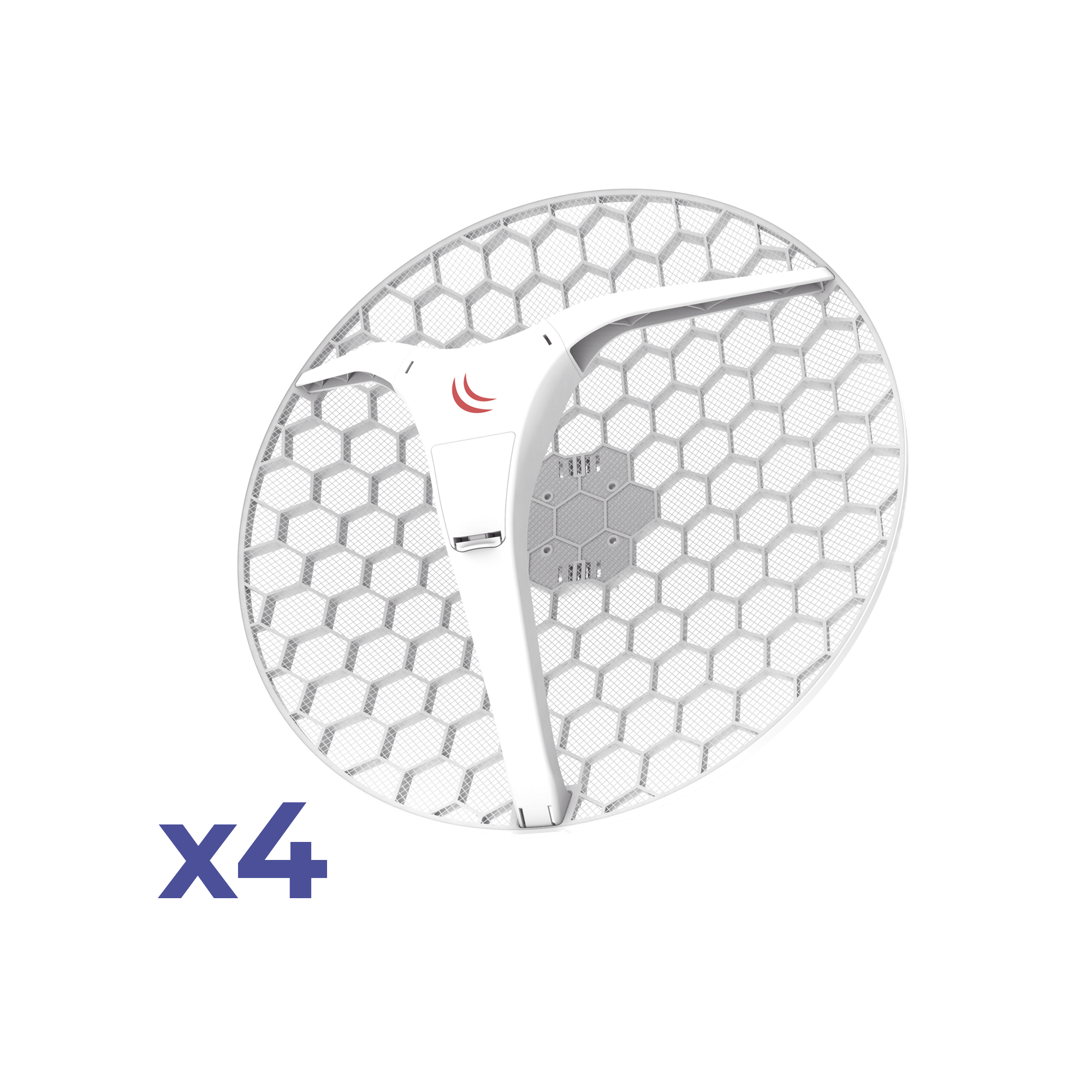 (LHG XL 5 ac 4 Pack) CPE y PtP en 5GHz  802.11 a/n/ac con Antena de Rejilla de 27dBi. "Ahora con Más Velocidad y Mayor Distancia"