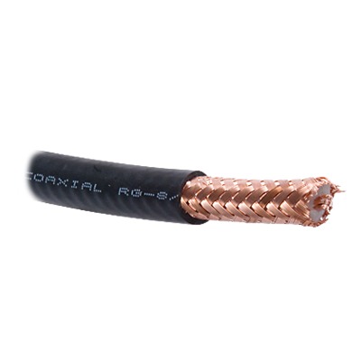 Cable Coaxial / RG8 / 100 Metros (328.08 Pies) / 50 OHMS / 4.1 dB / Malla de Cobre al 97 % / Hecho en México / Intemperie