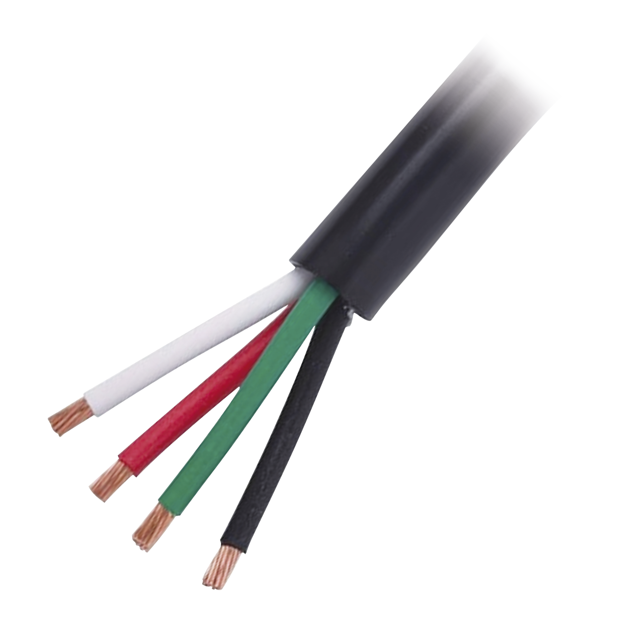 Cable Eléctrico de Uso Rudo 4 Hilos Calibre 10 AWG, Hasta 600 V. Rollo de 100 m.